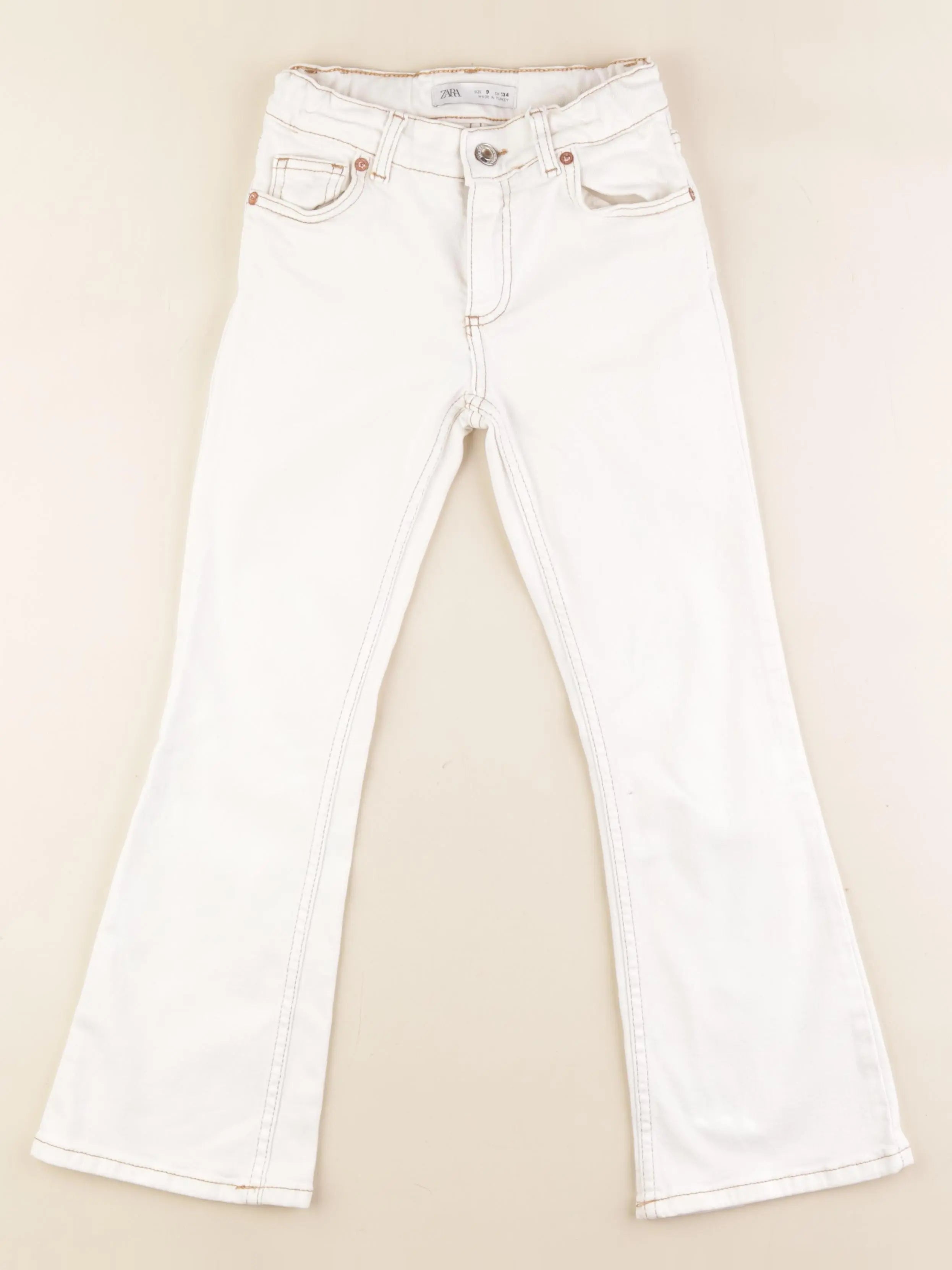Zara - jean blanc - 9 ans