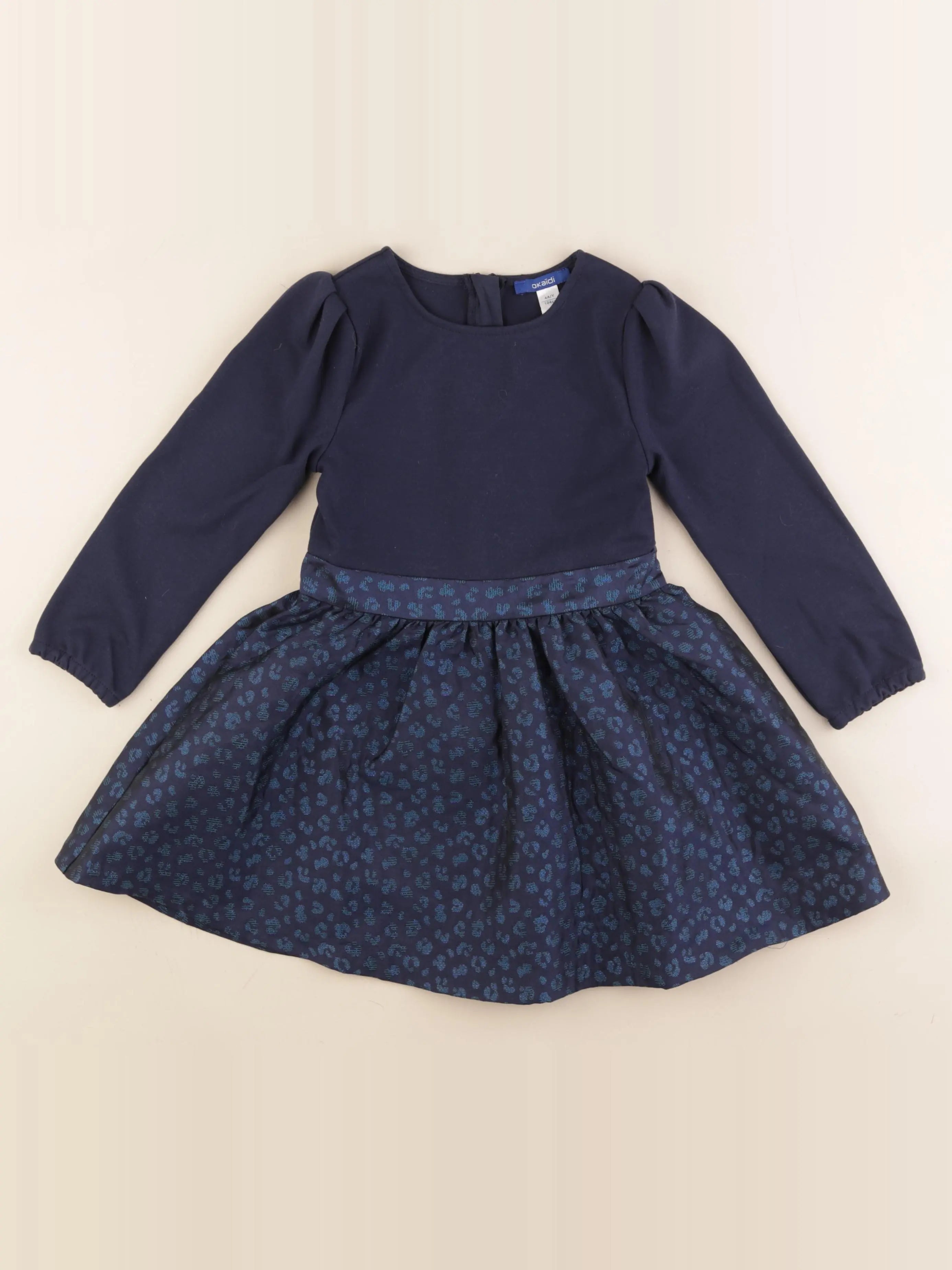 Okaidi - robe bleu - 4 ans