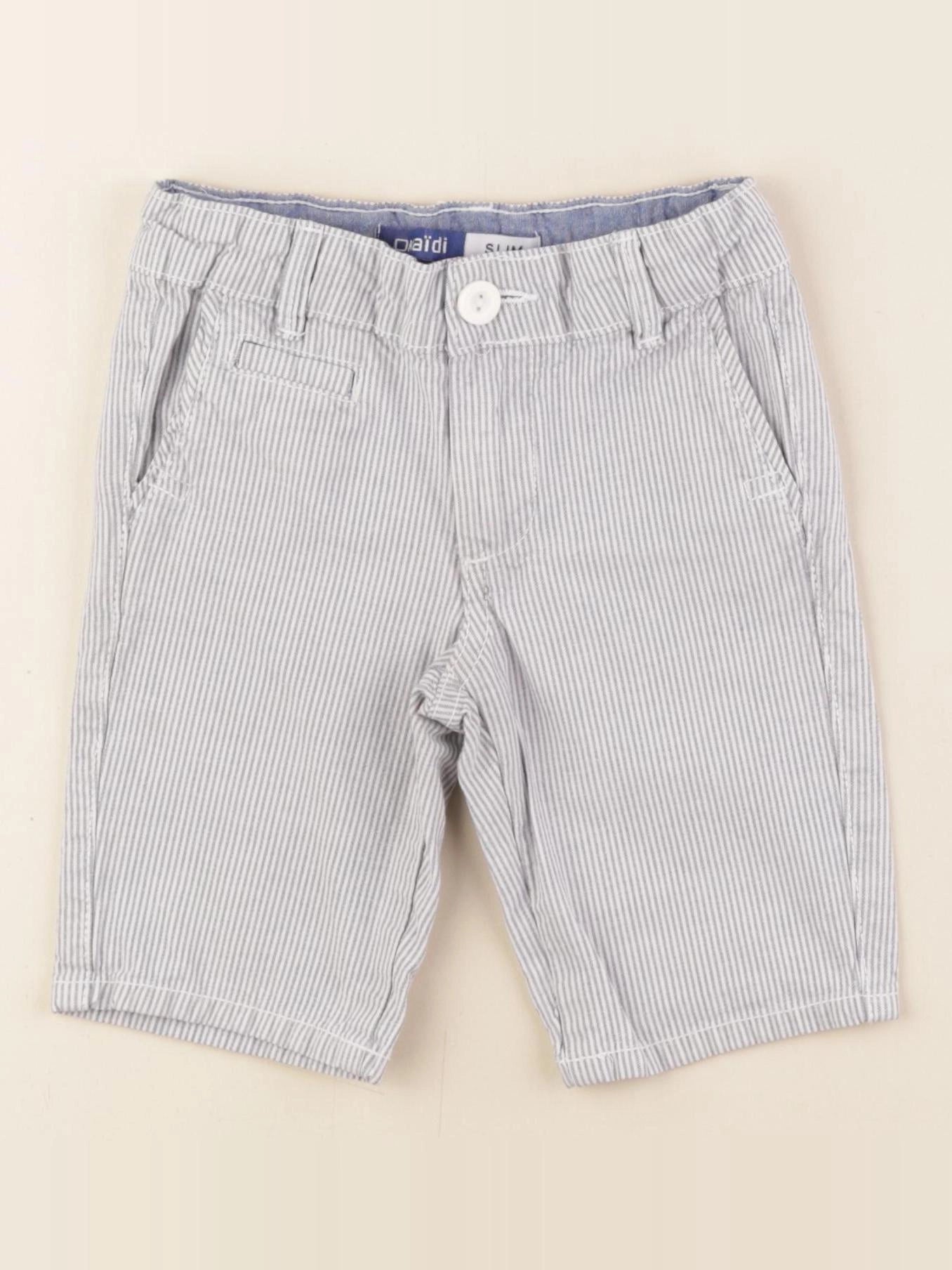 Okaidi - short blanc, bleu - 3 ans
