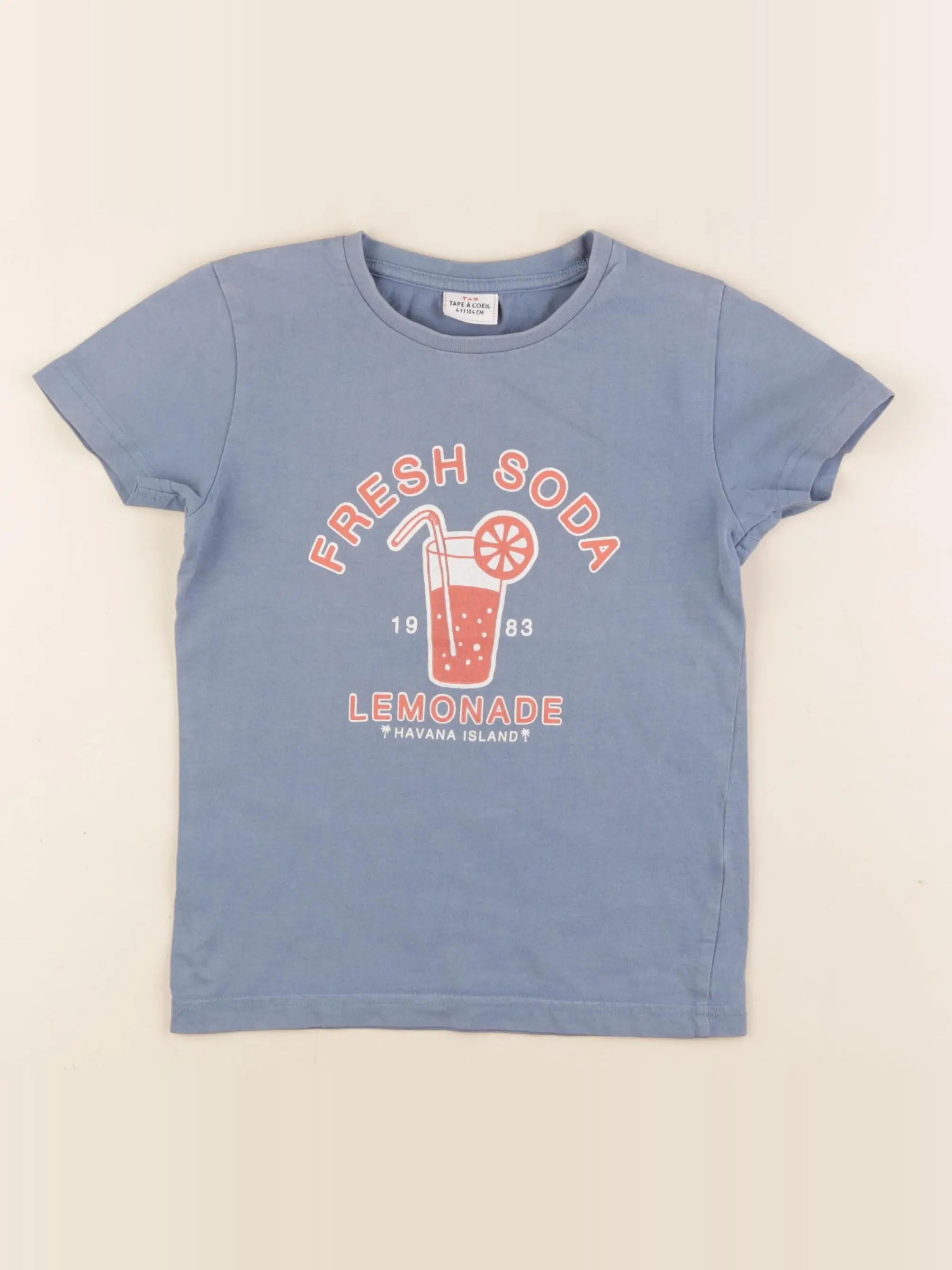 Tape à l'oeil - tee-shirt bleu - 4 ans