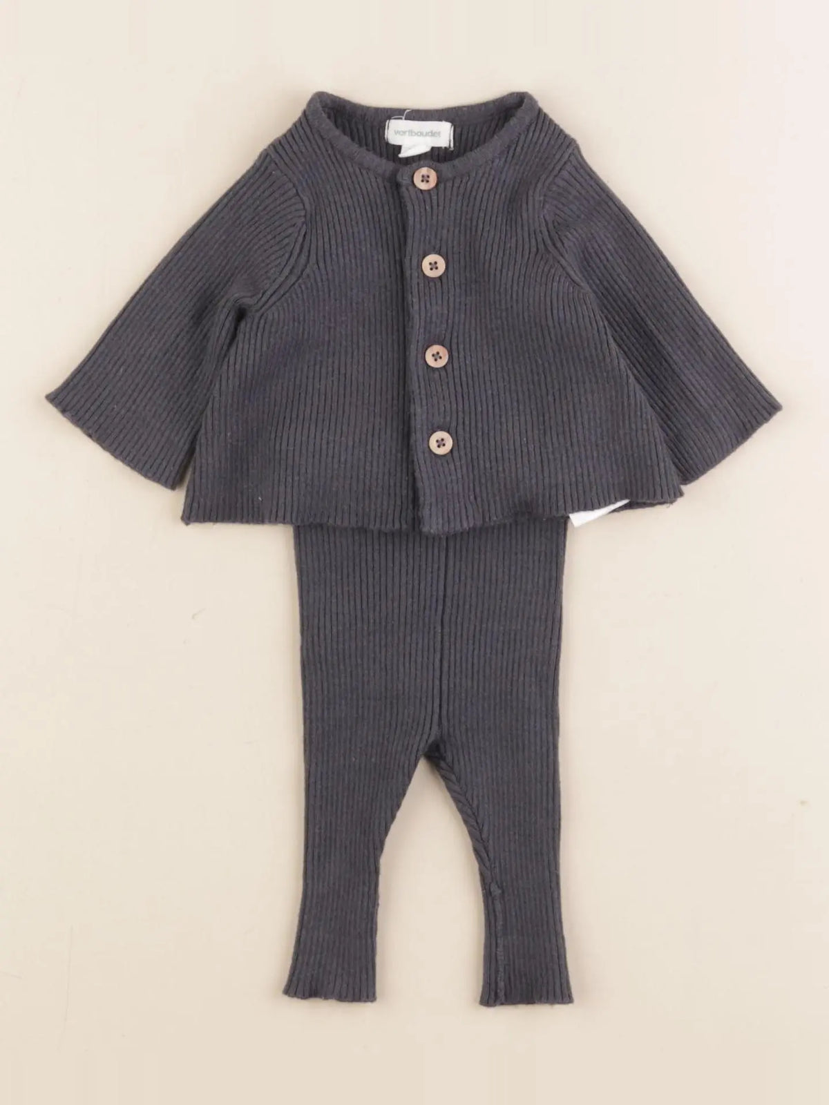 Vertbaudet - ensemble gris - Prématuré