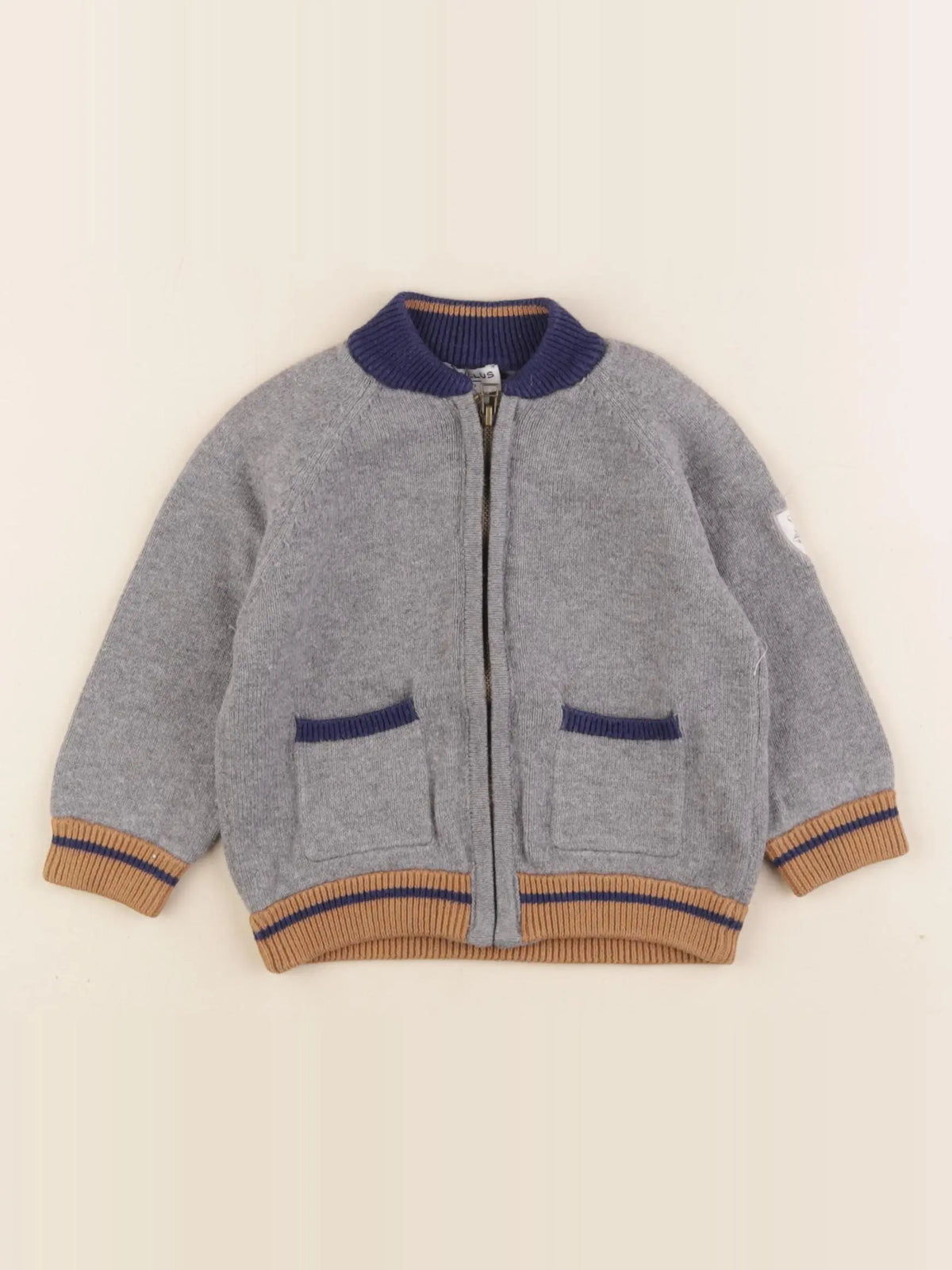 Cyrillus - gilet gris - 12 mois