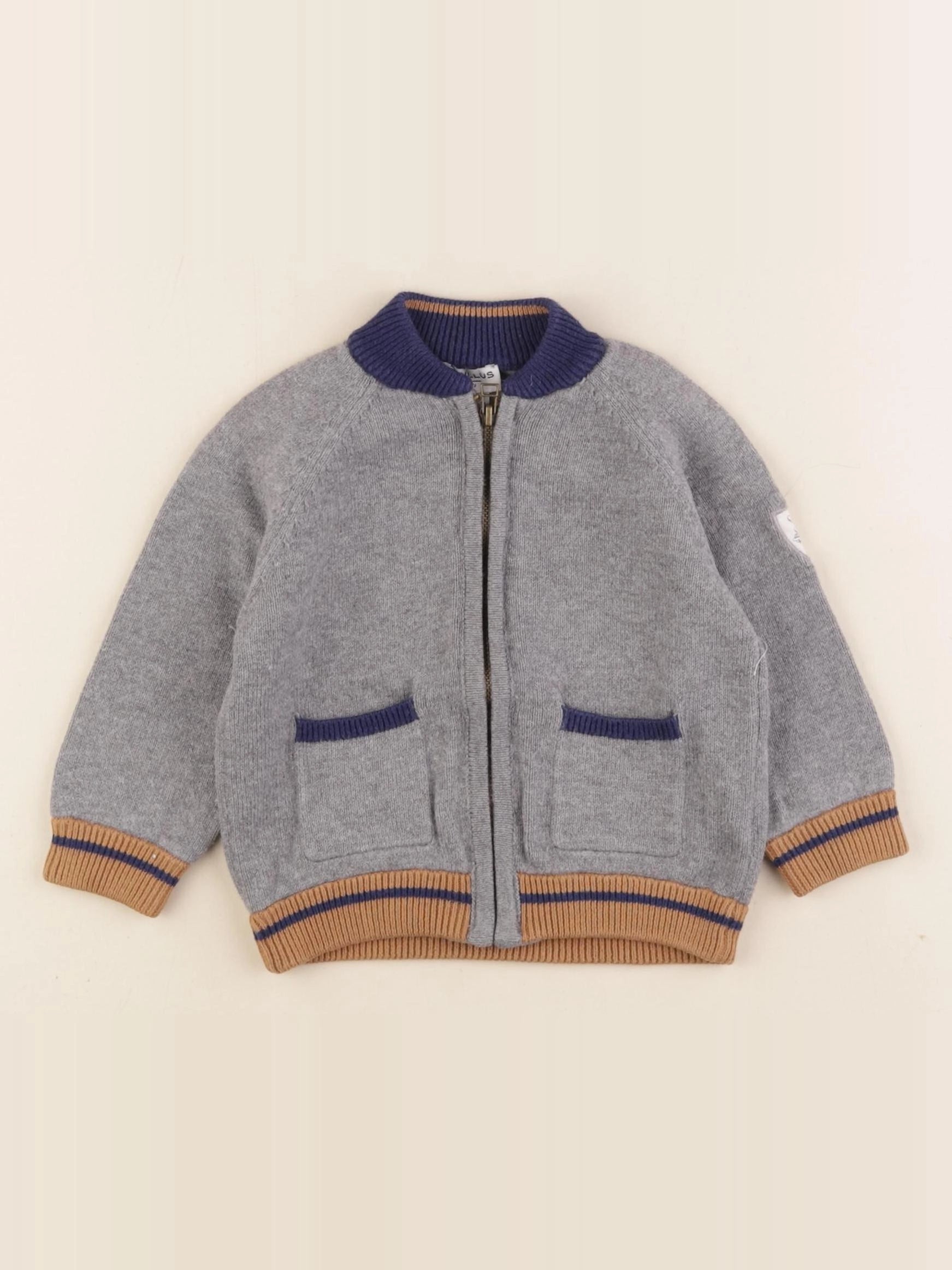 Cyrillus - gilet gris - 12 mois