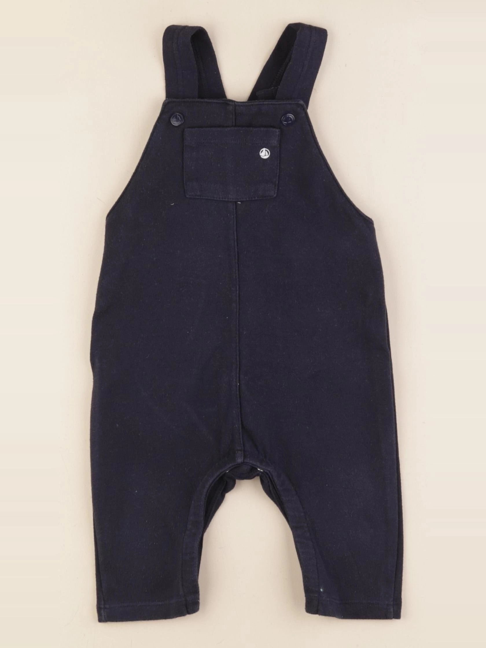 Petit Bateau - salopette bleu - 12 mois