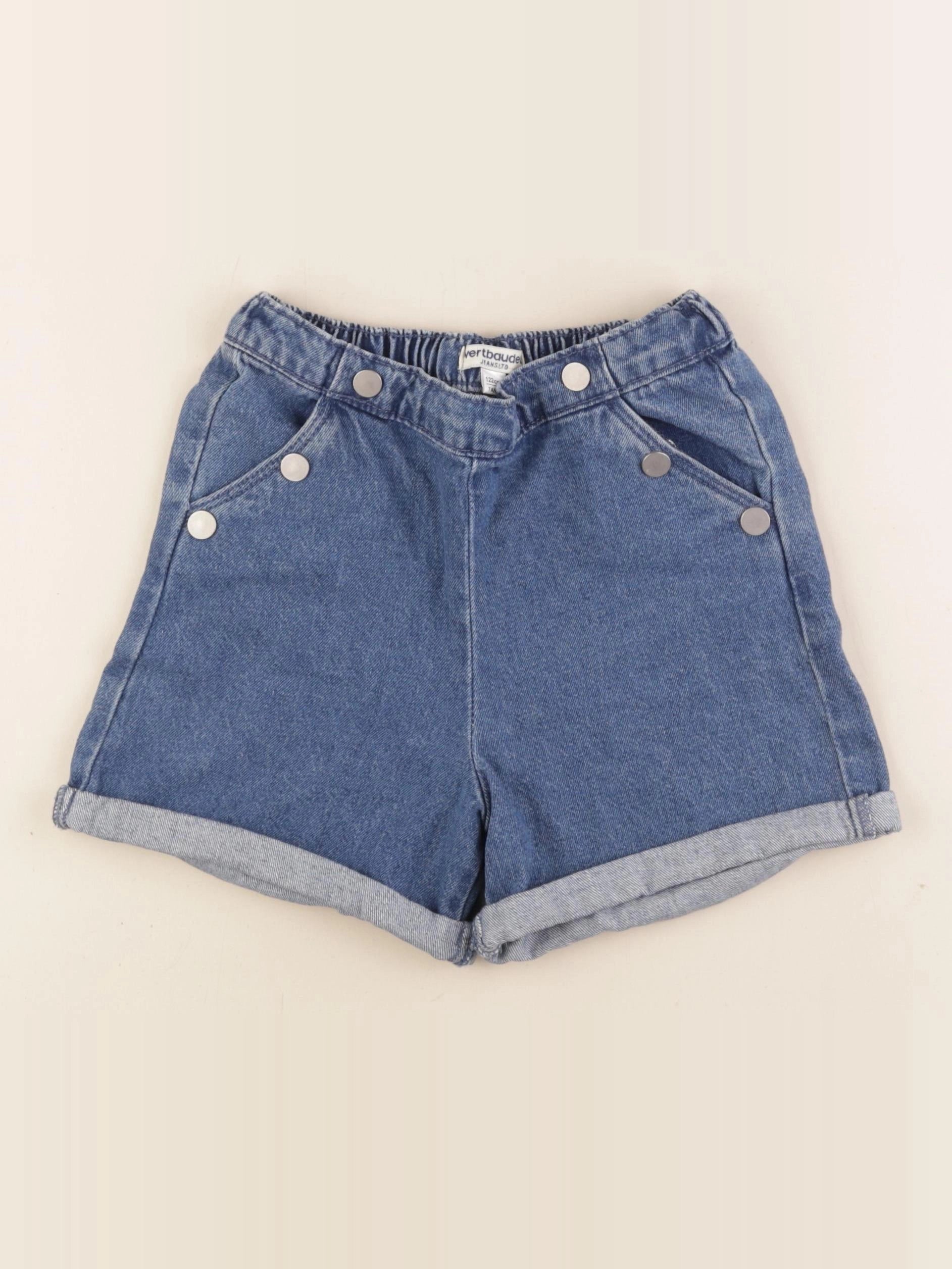 Vertbaudet - short bleu - 7 ans