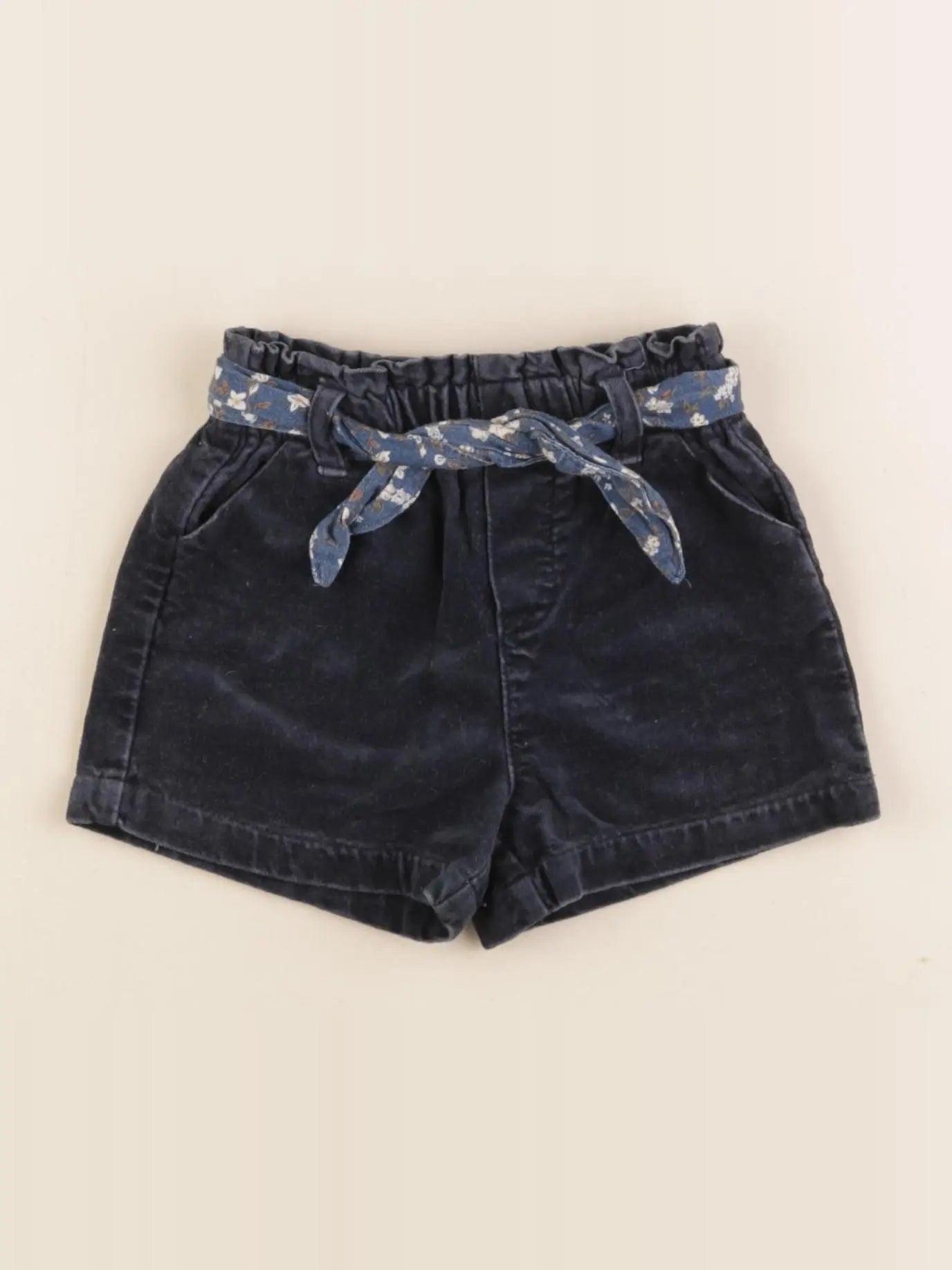 Vertbaudet - short bleu - 12 mois