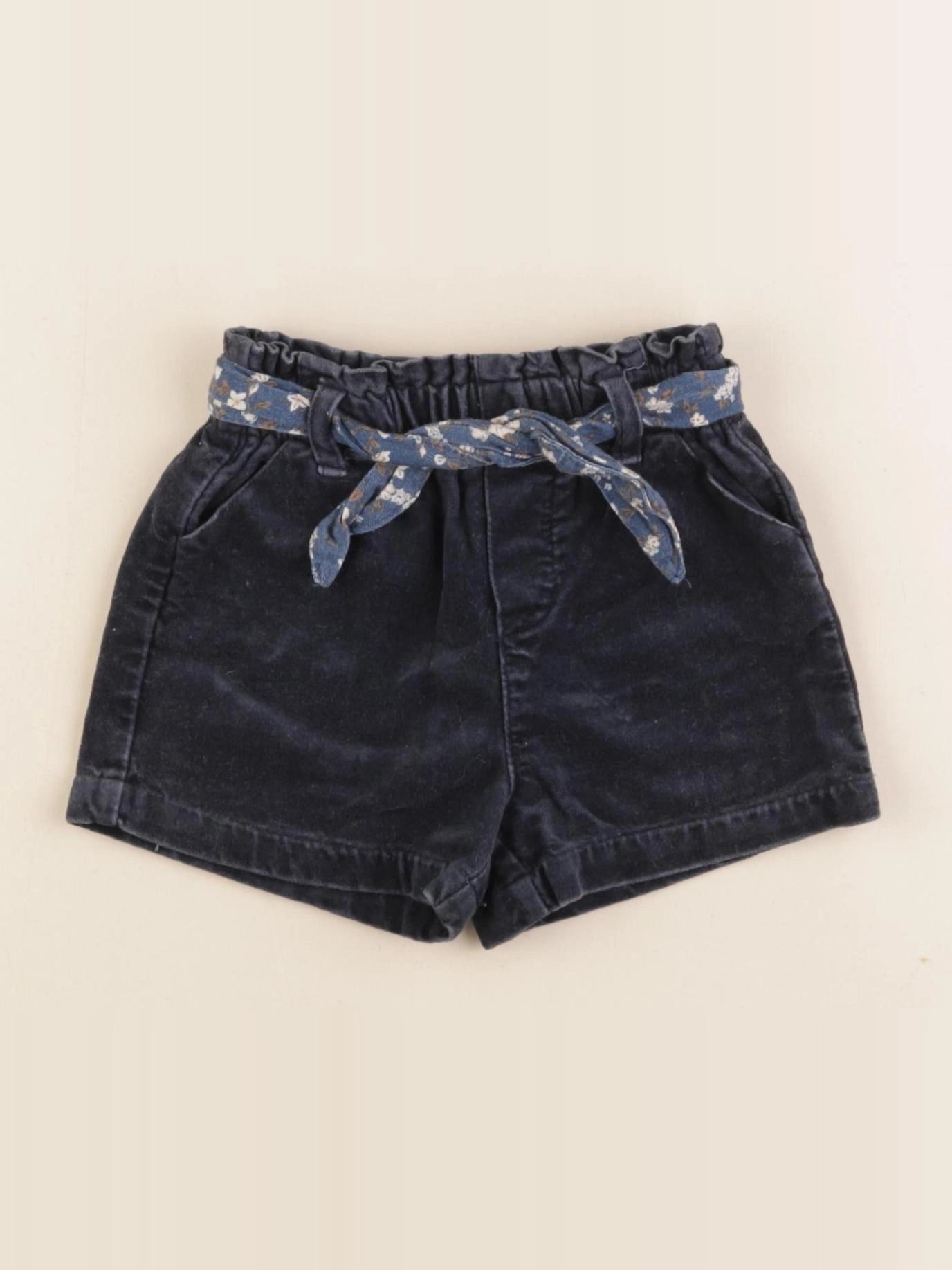 Vertbaudet - short bleu - 12 mois