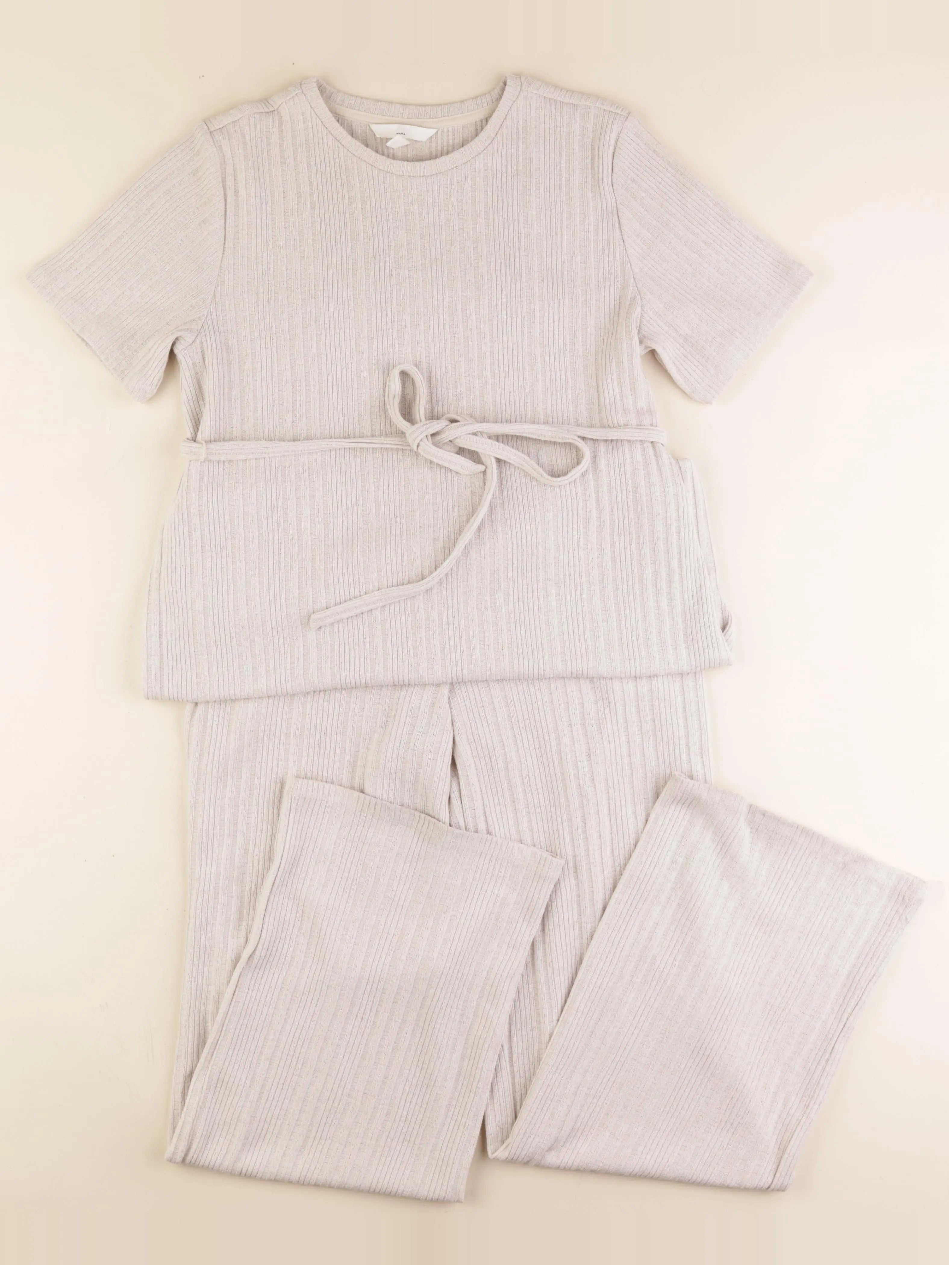 H&M - ensemble 2 pieces grossesse beige - m