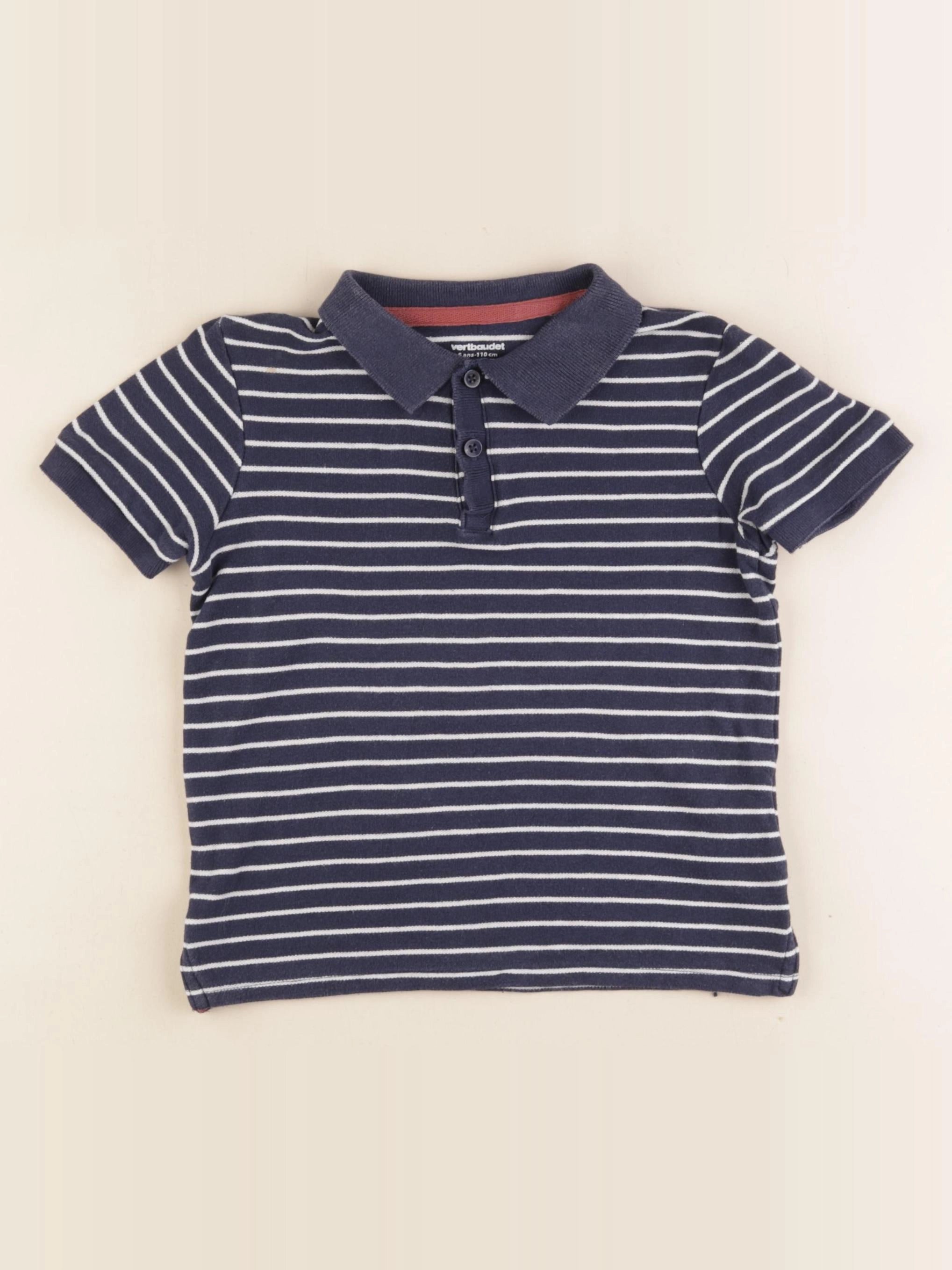 Vertbaudet - polo bleu - 5 ans