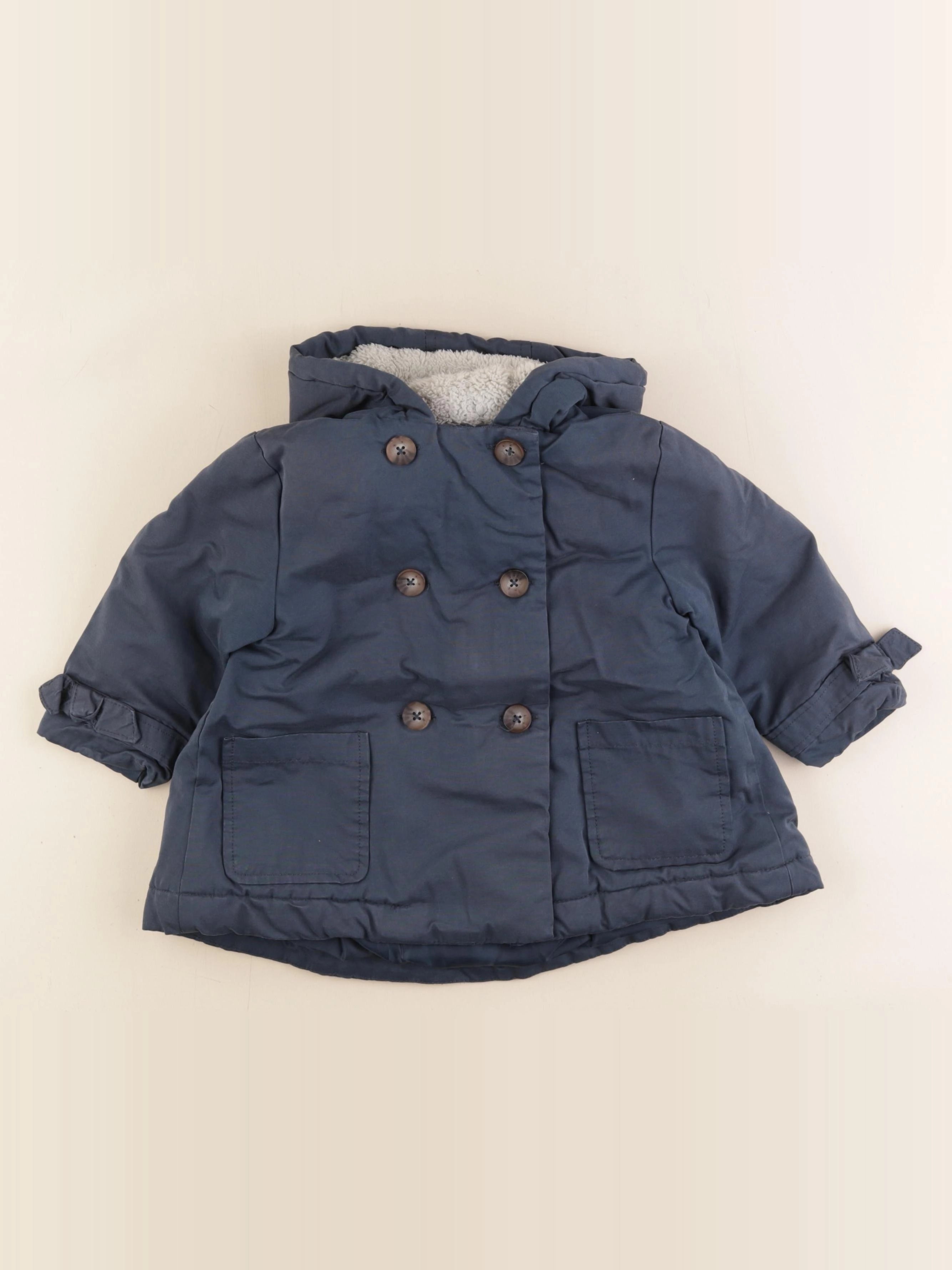 Vertbaudet - manteau bleu - 3 ans