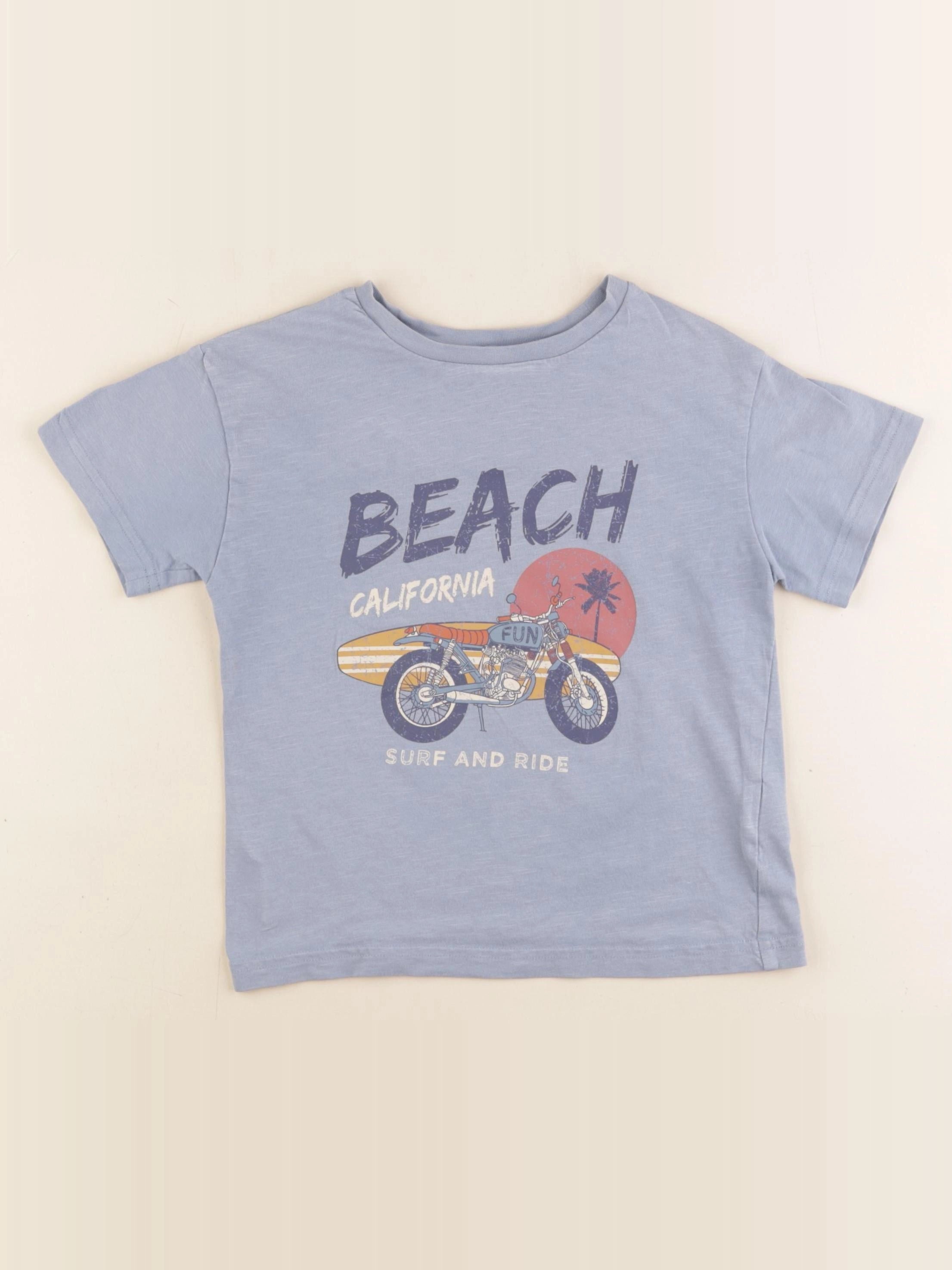 Vertbaudet - tee-shirt bleu - 5 ans