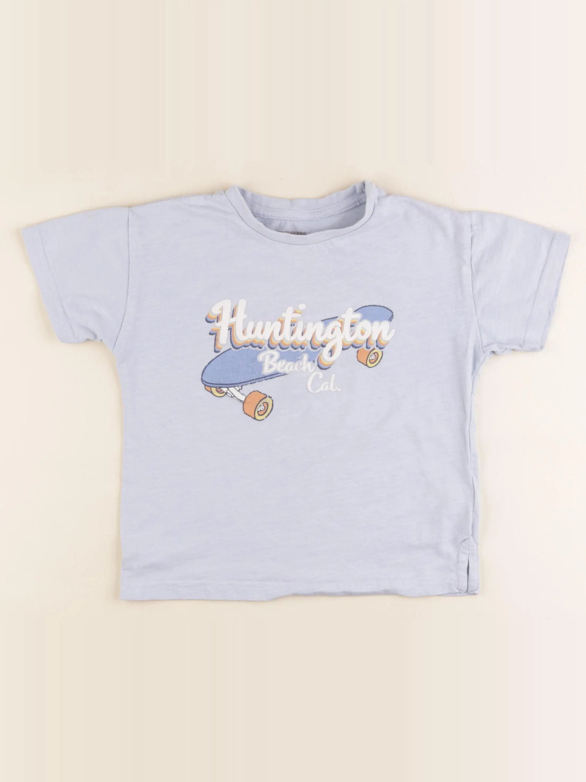 Vertbaudet - tee-shirt bleu - 5 ans