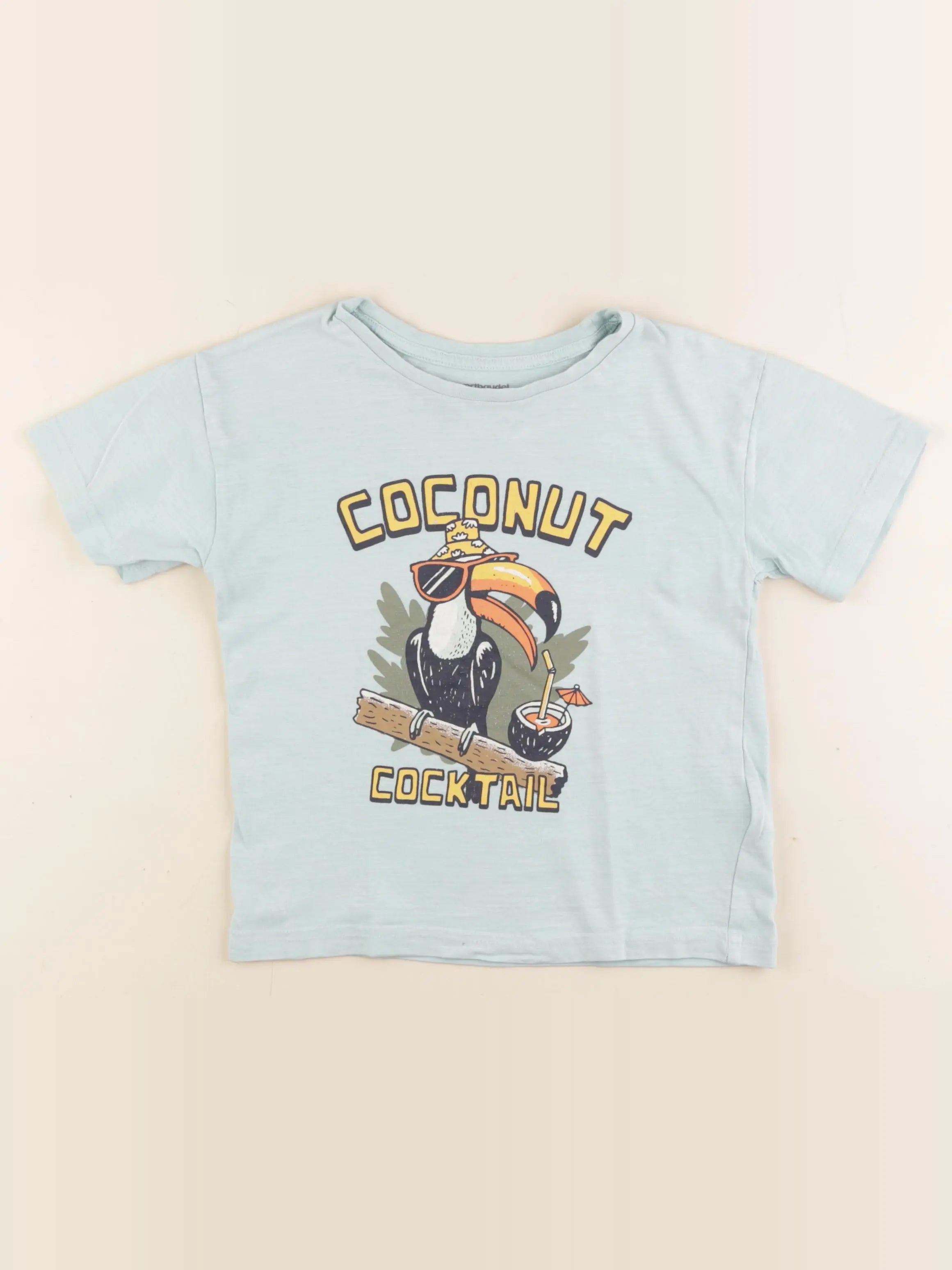 Vertbaudet - tee-shirt vert - 5 ans