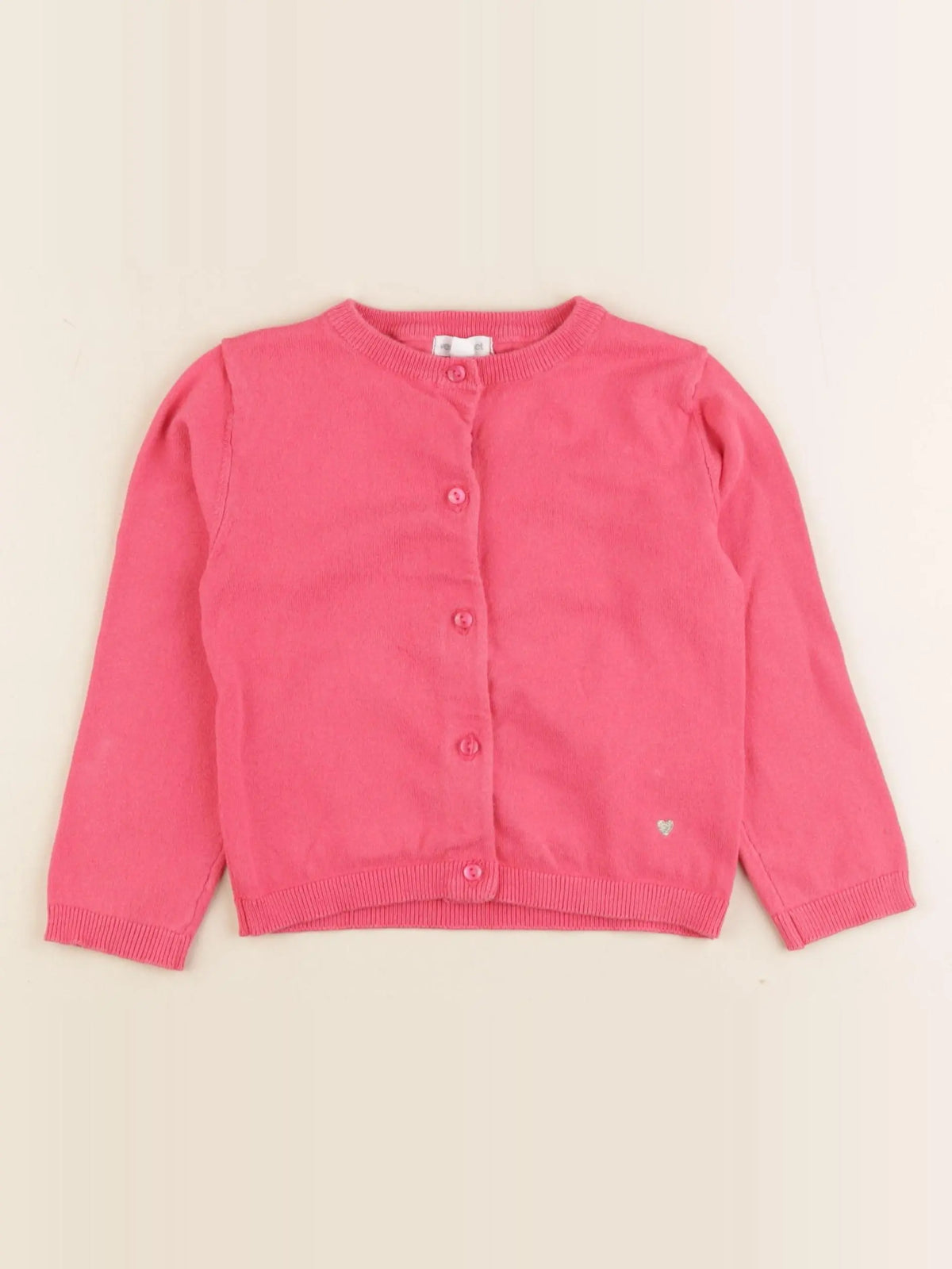 Vertbaudet - gilet rose - 3 ans