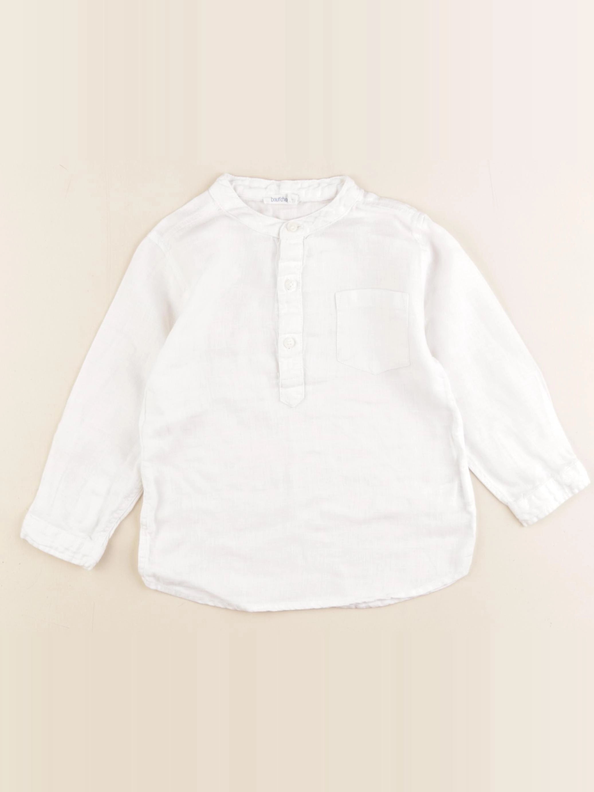 Boutchou - chemise blanc - 24 mois