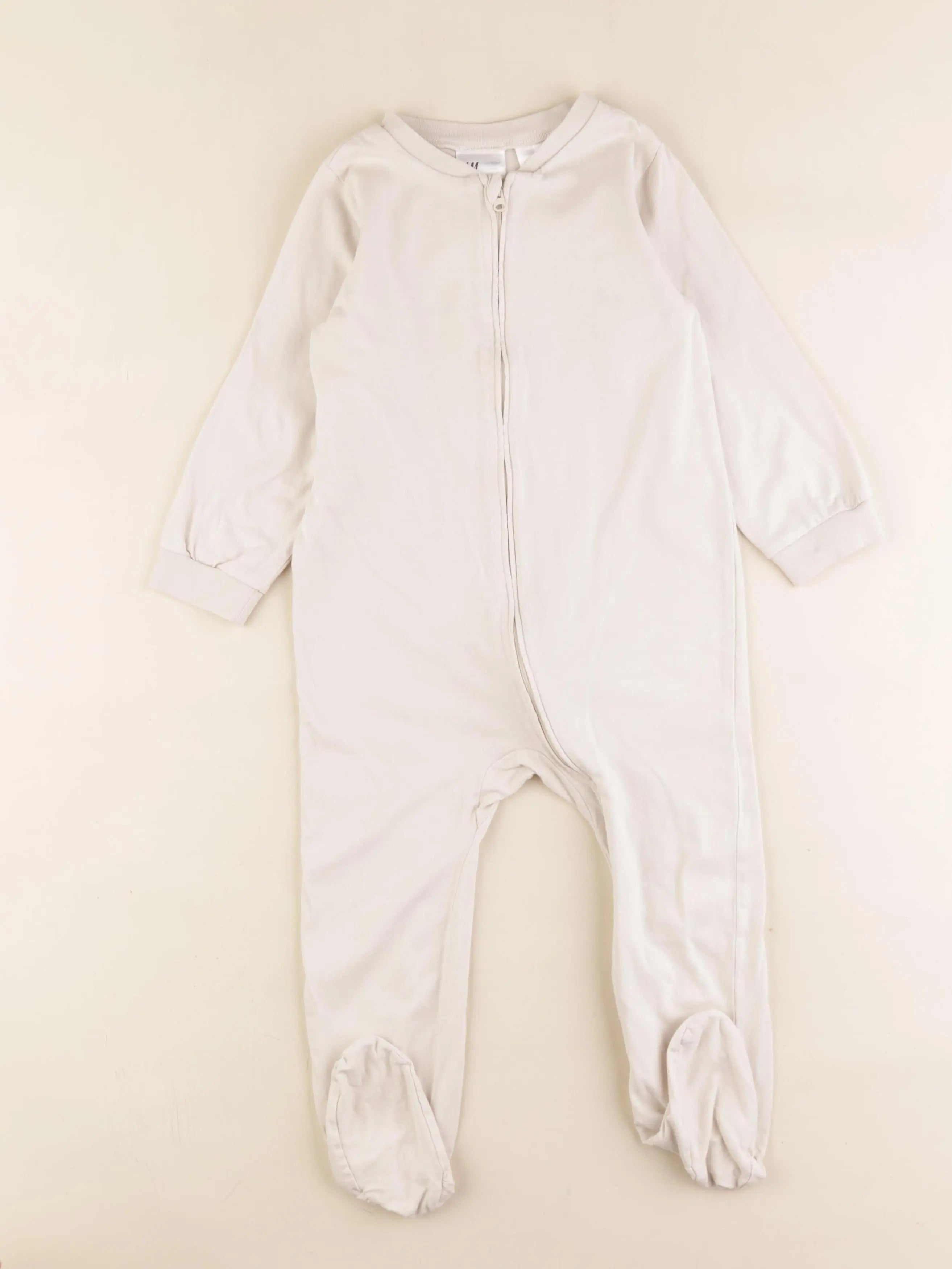 H&M - pyjama coton beige - 2/3 ans