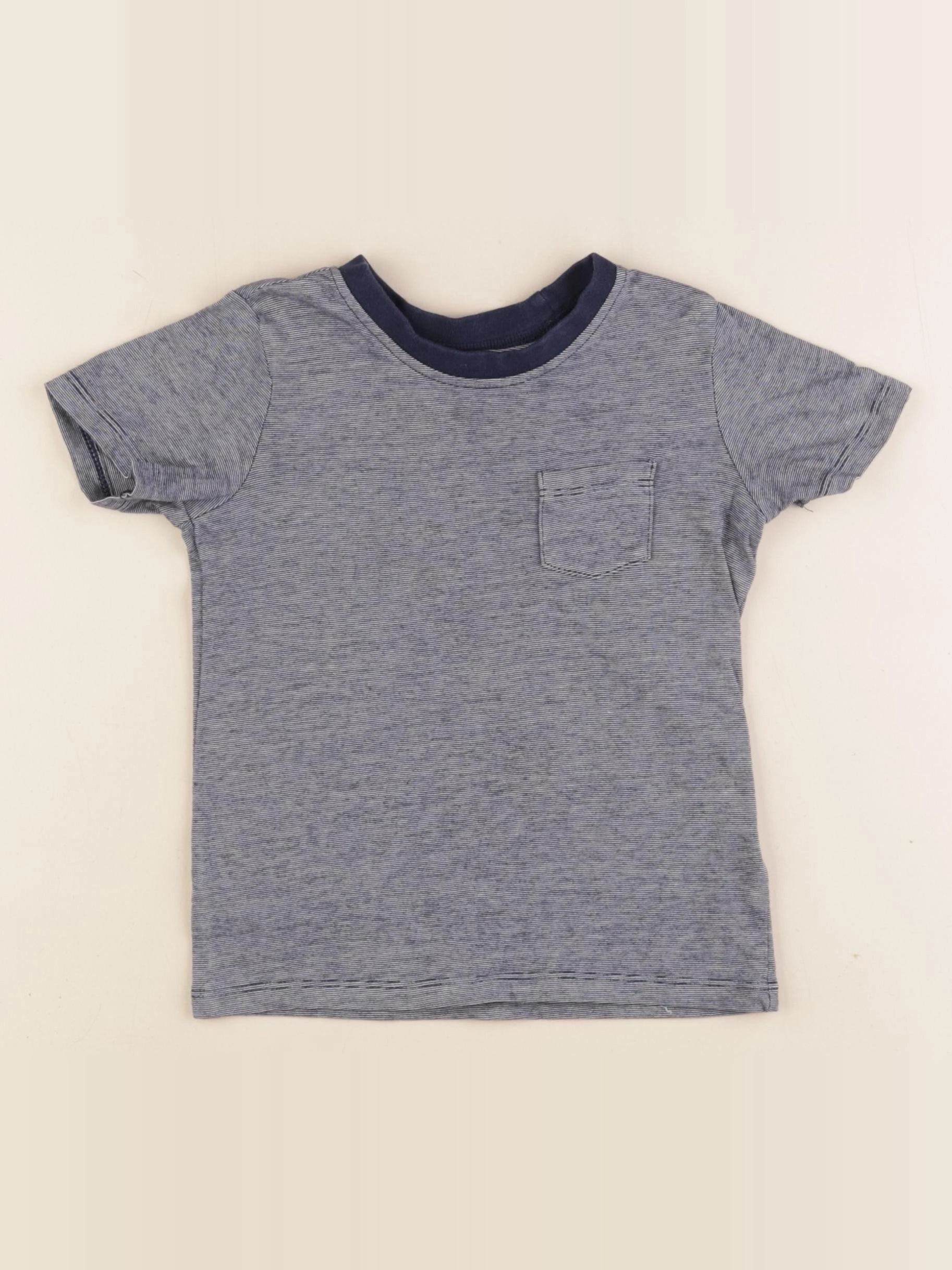 H&M - tee-shirt bleu - 12/18 mois