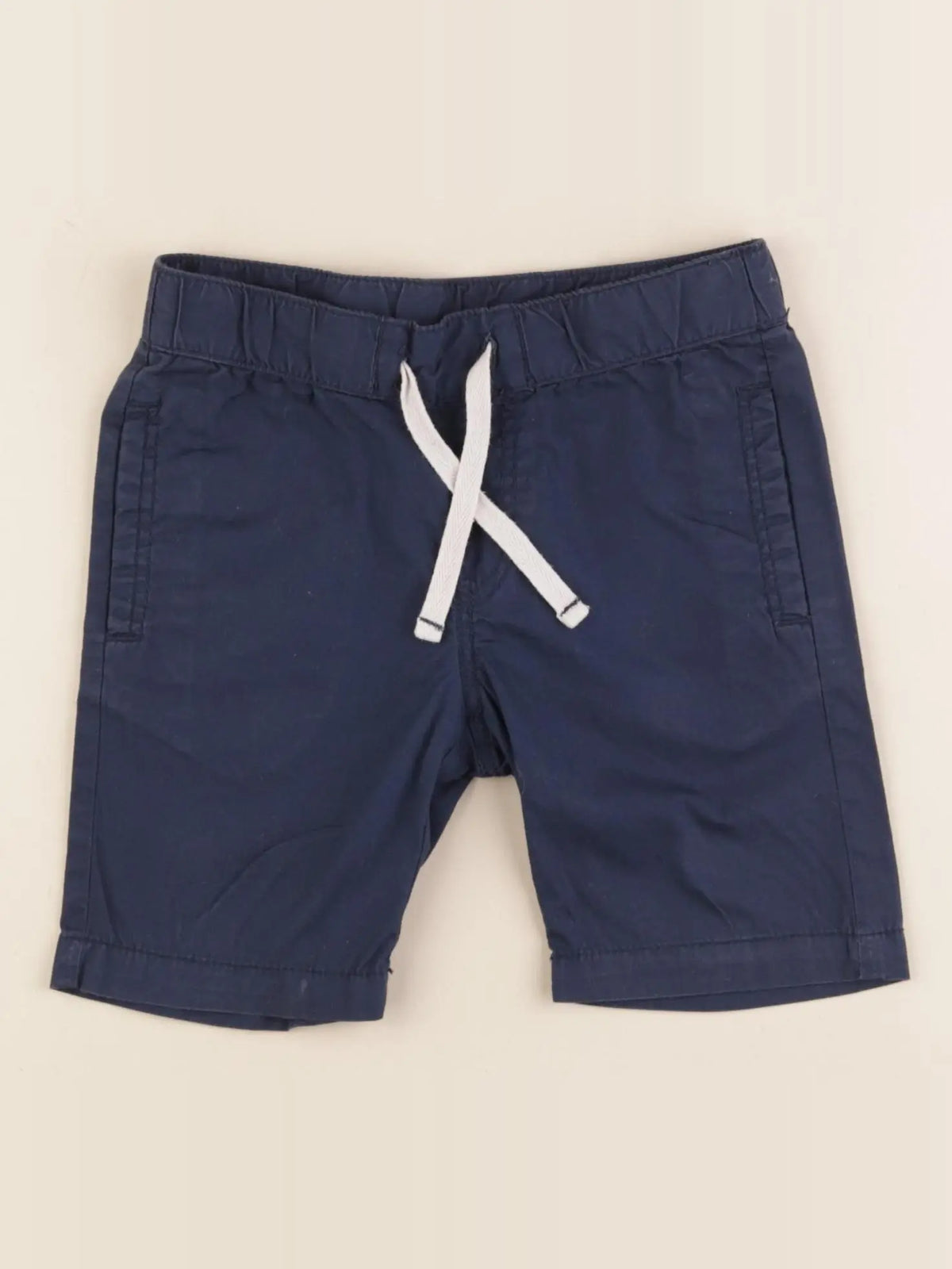 H&M - short bleu - 18/24 mois