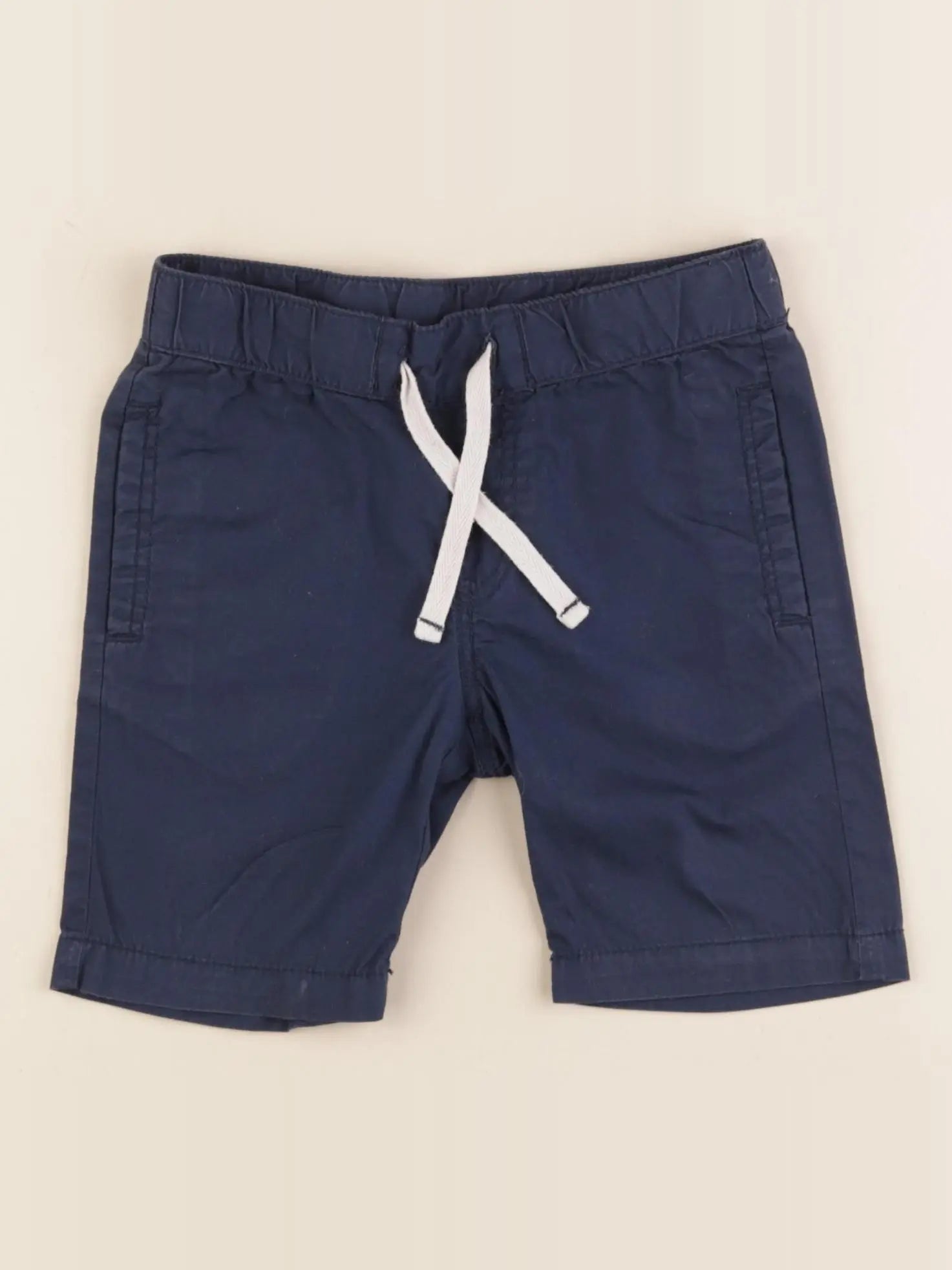 H&M - short bleu - 18/24 mois