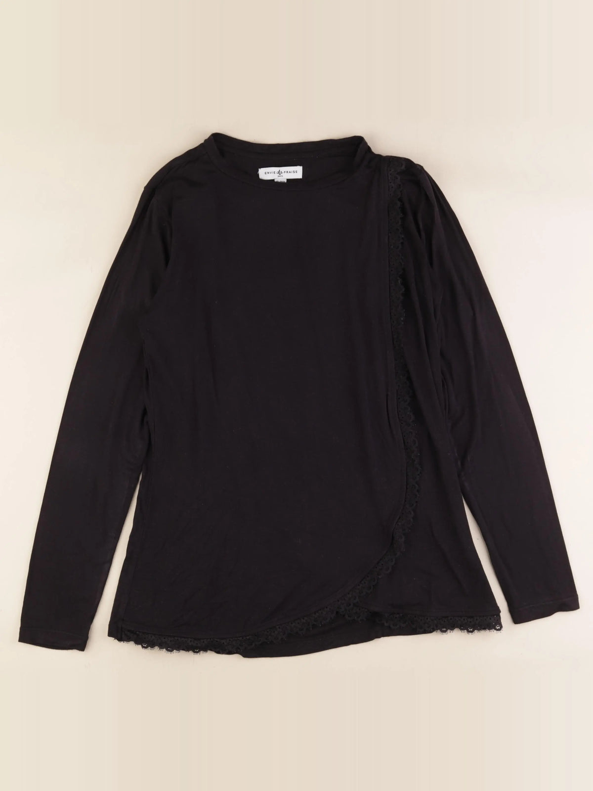 Envie de fraise - tee-shirt allaitement noir - 34 à 36