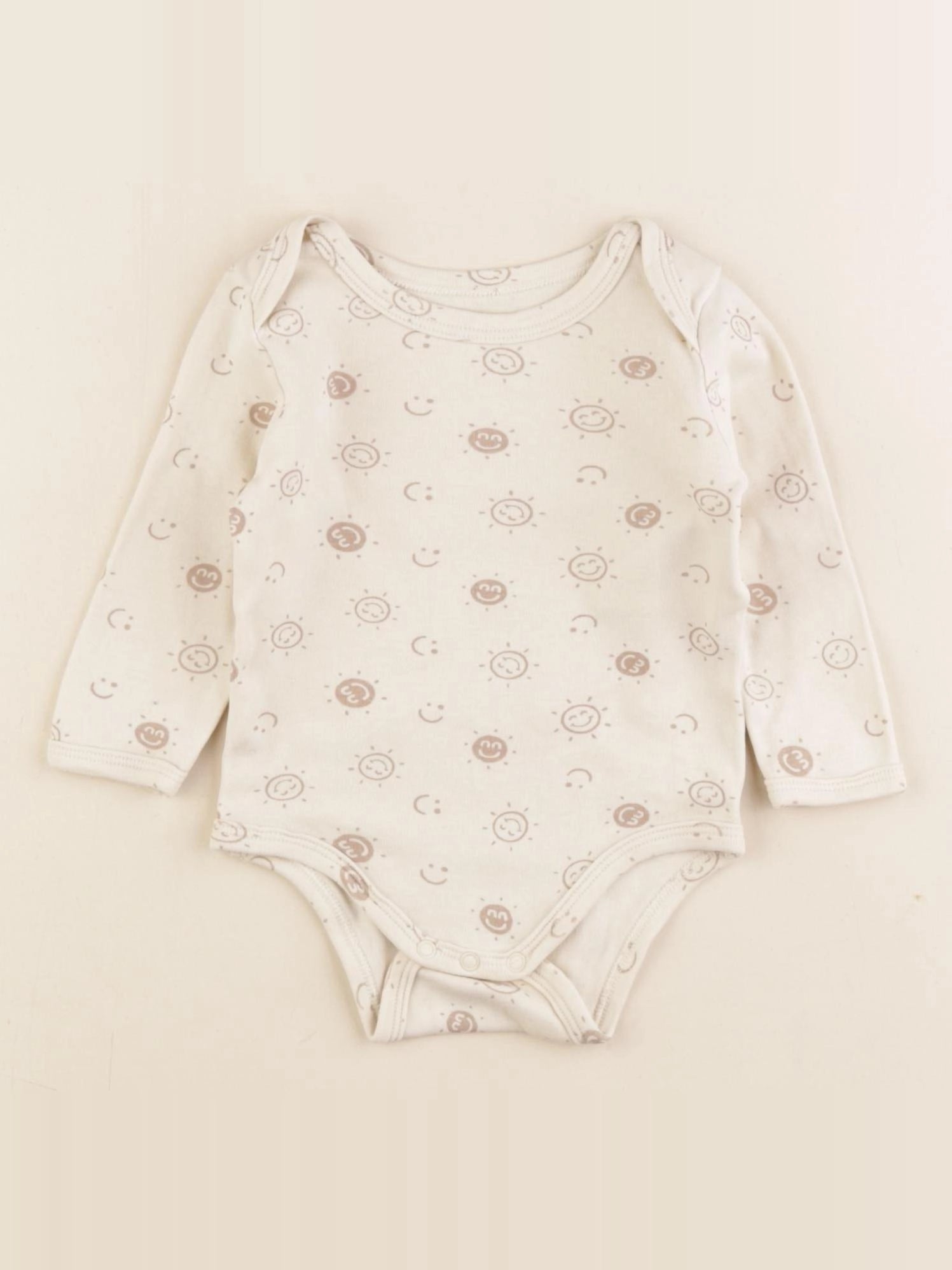 Vertbaudet - body beige - 6 mois