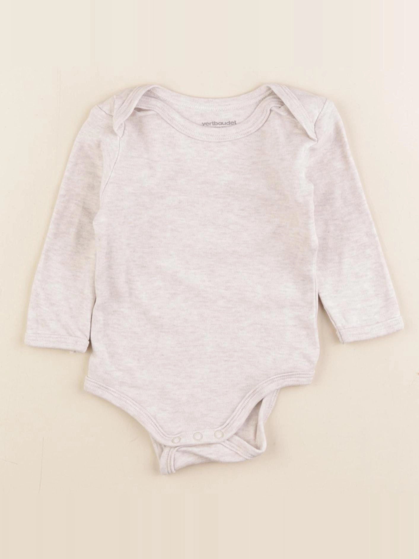 Vertbaudet - body beige - 6 mois