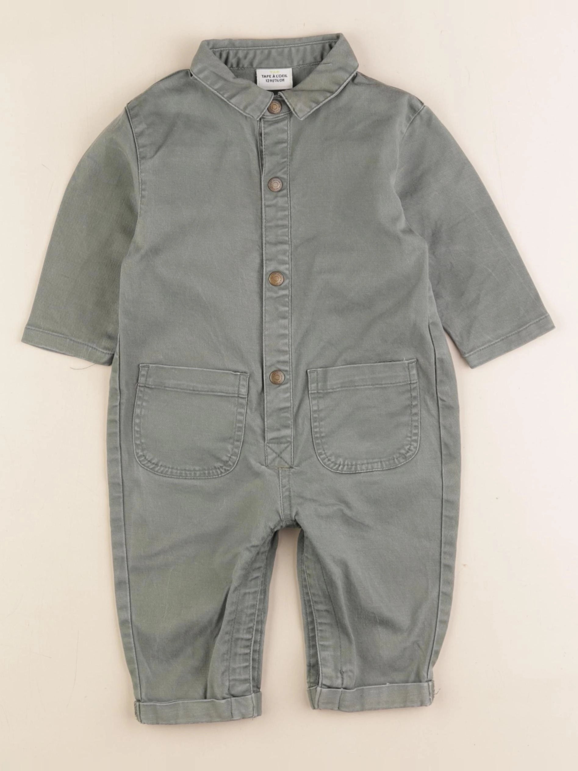 Tape à l'oeil - combinaison vert - 12 mois