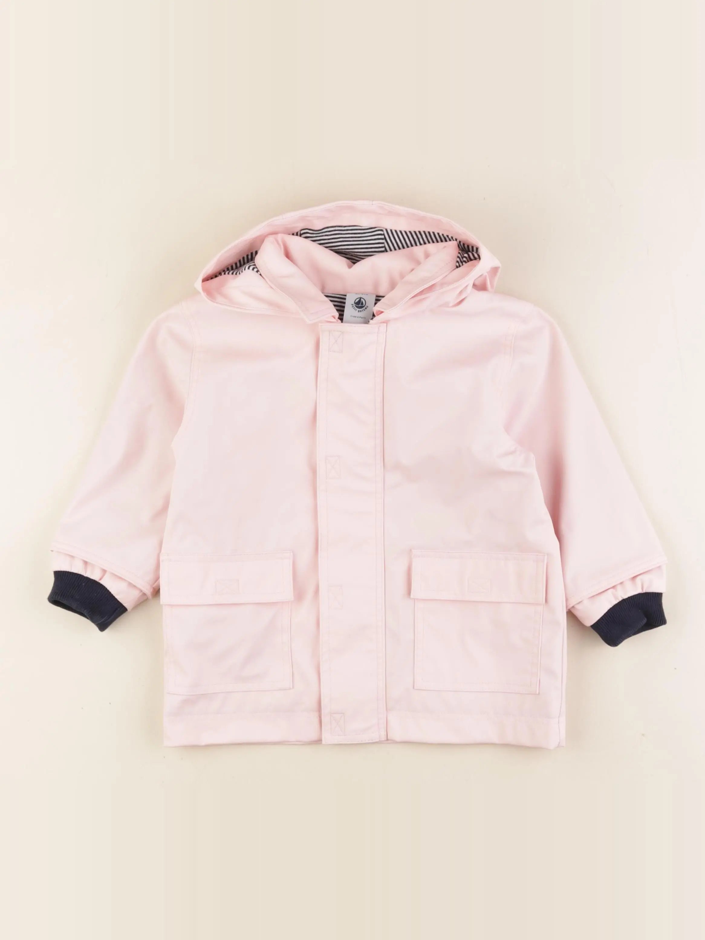 Petit Bateau - imperméable rose - 18 mois