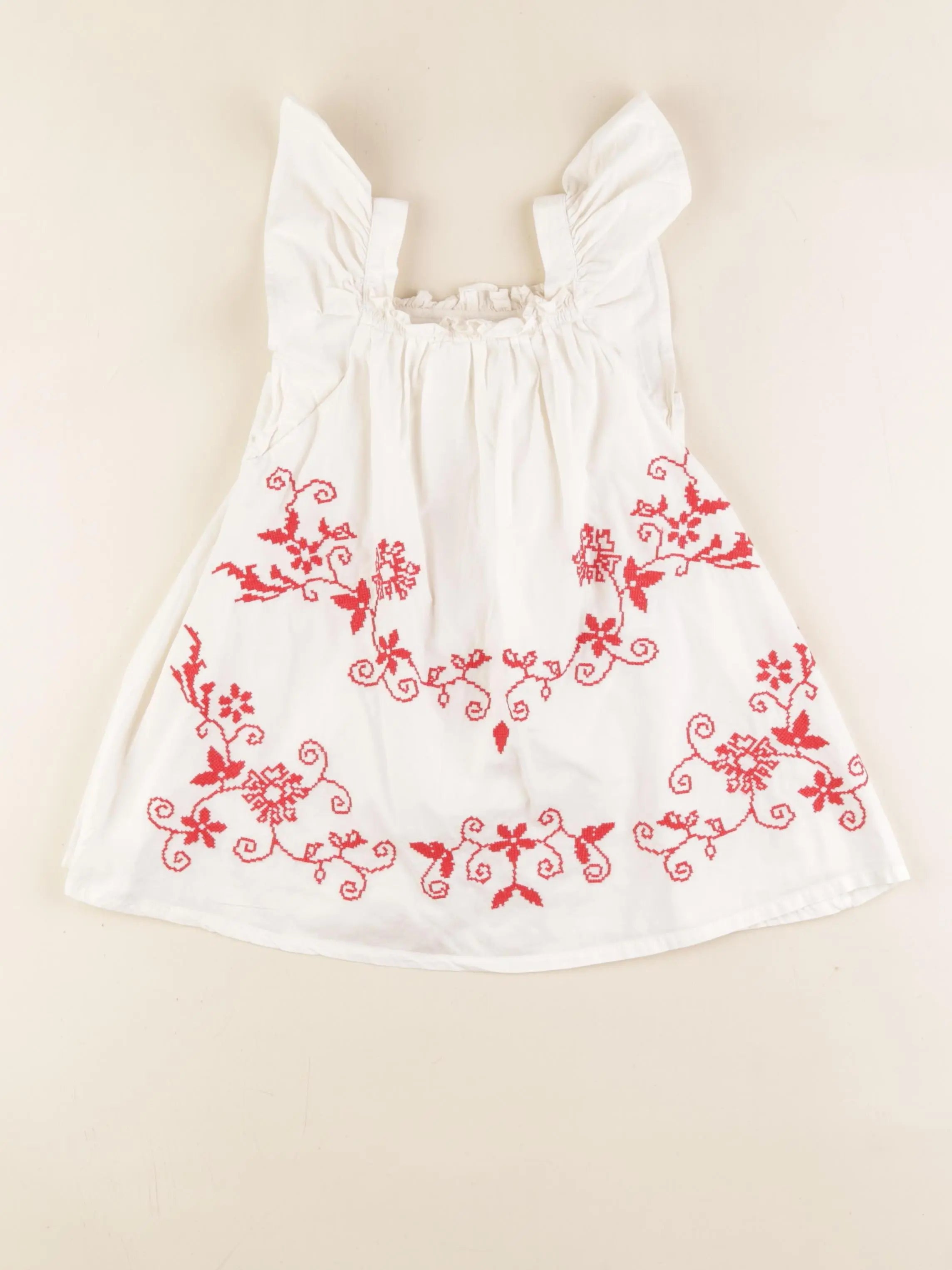 Zara - robe blanc - 2 ans