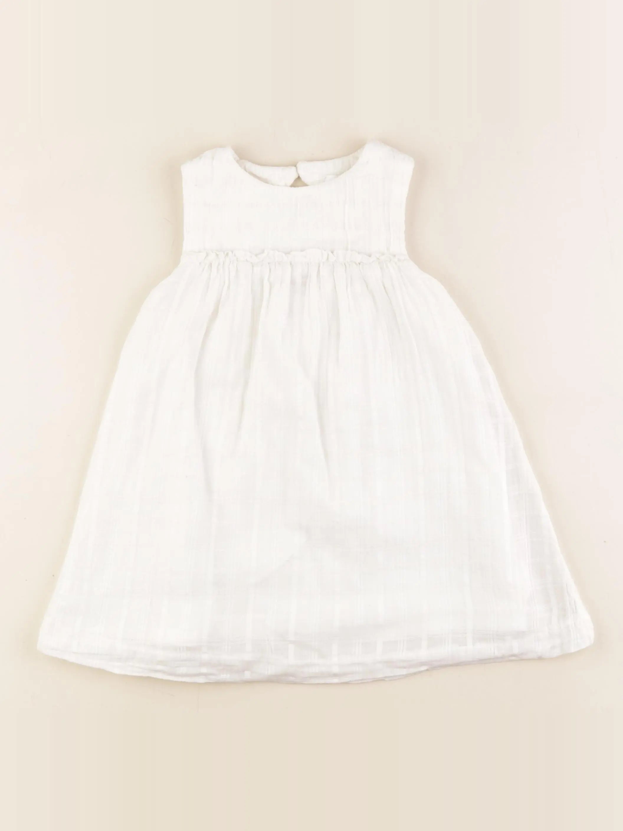 Zara - robe blanc - 18/24 mois
