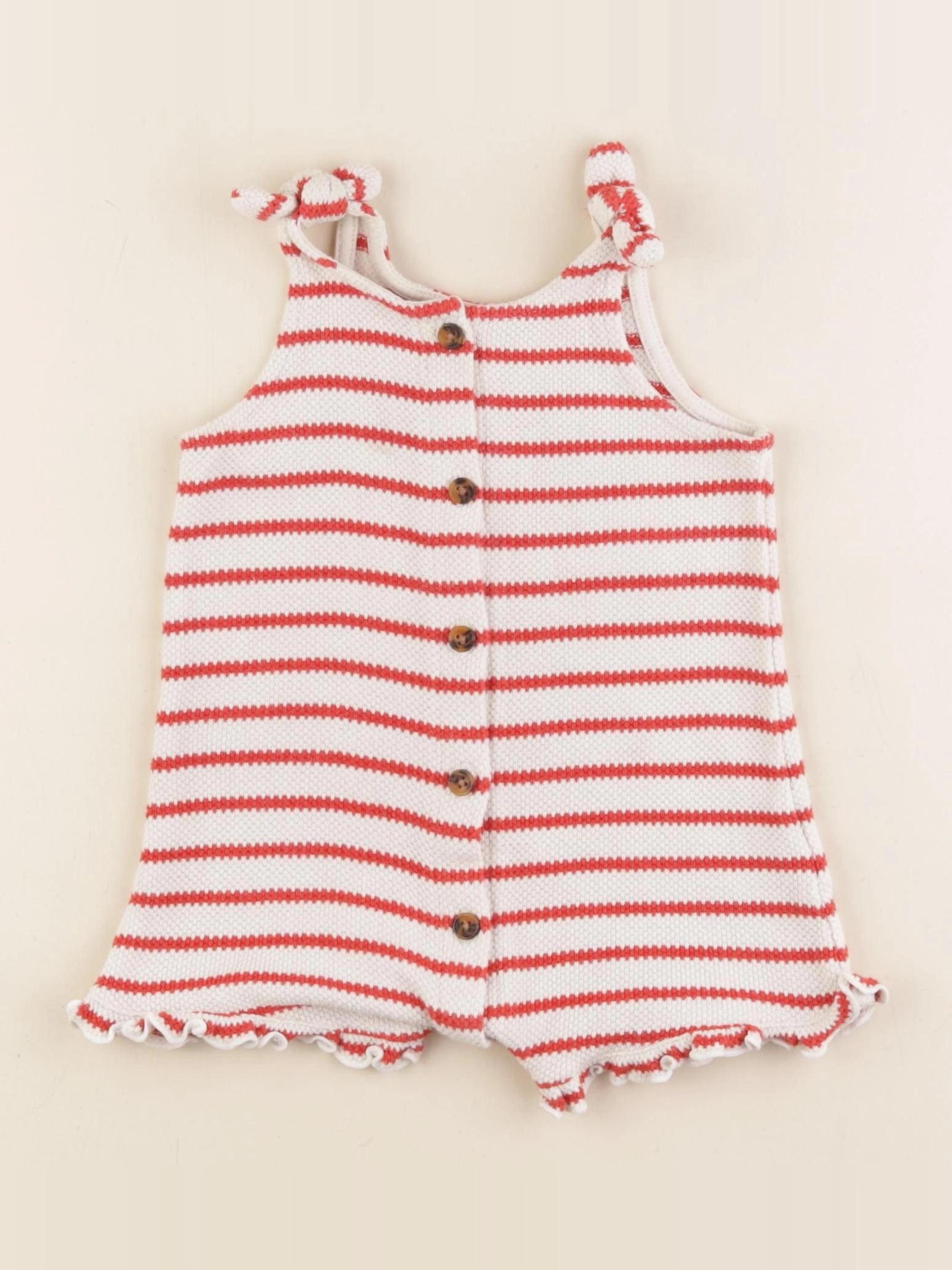 Vertbaudet - combinaison beige - 18 mois