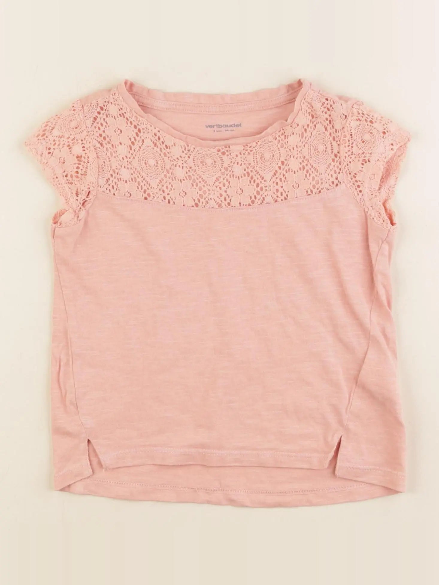 Vertbaudet - tee-shirt orange - 3 ans