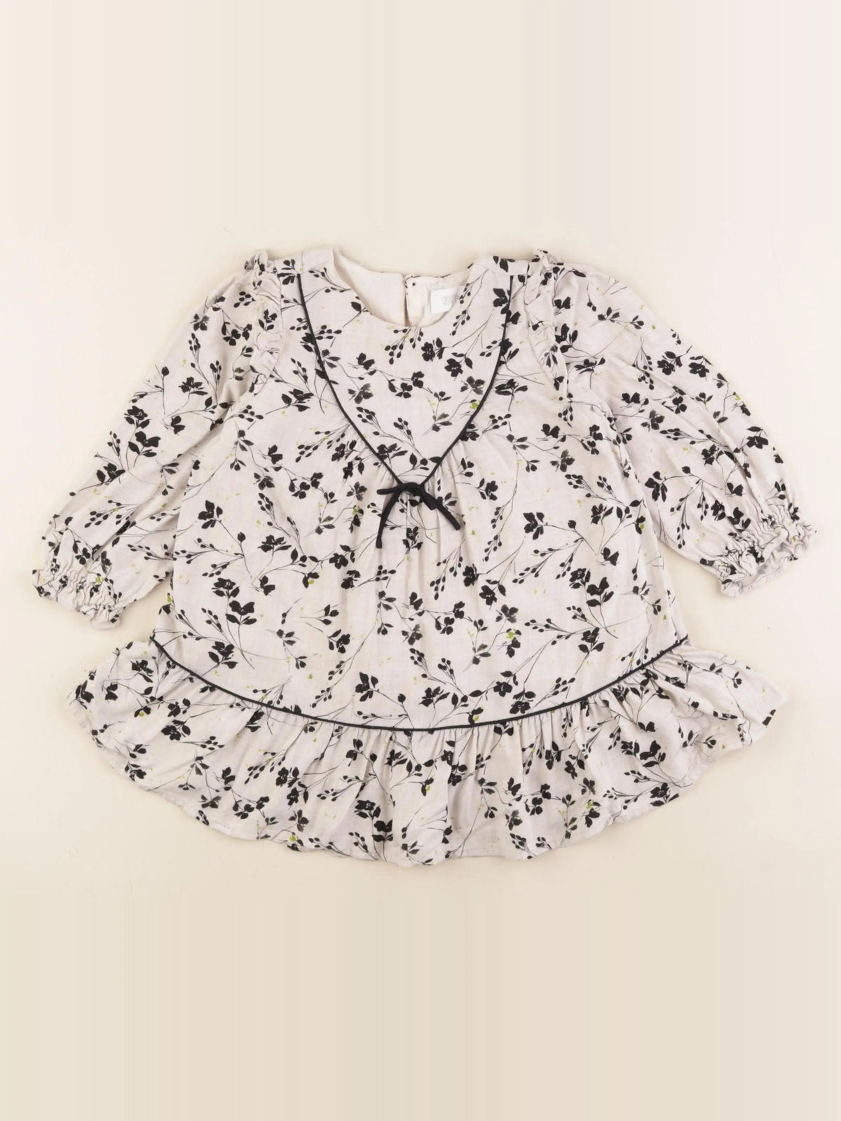 Zara - robe beige - 12/18 mois