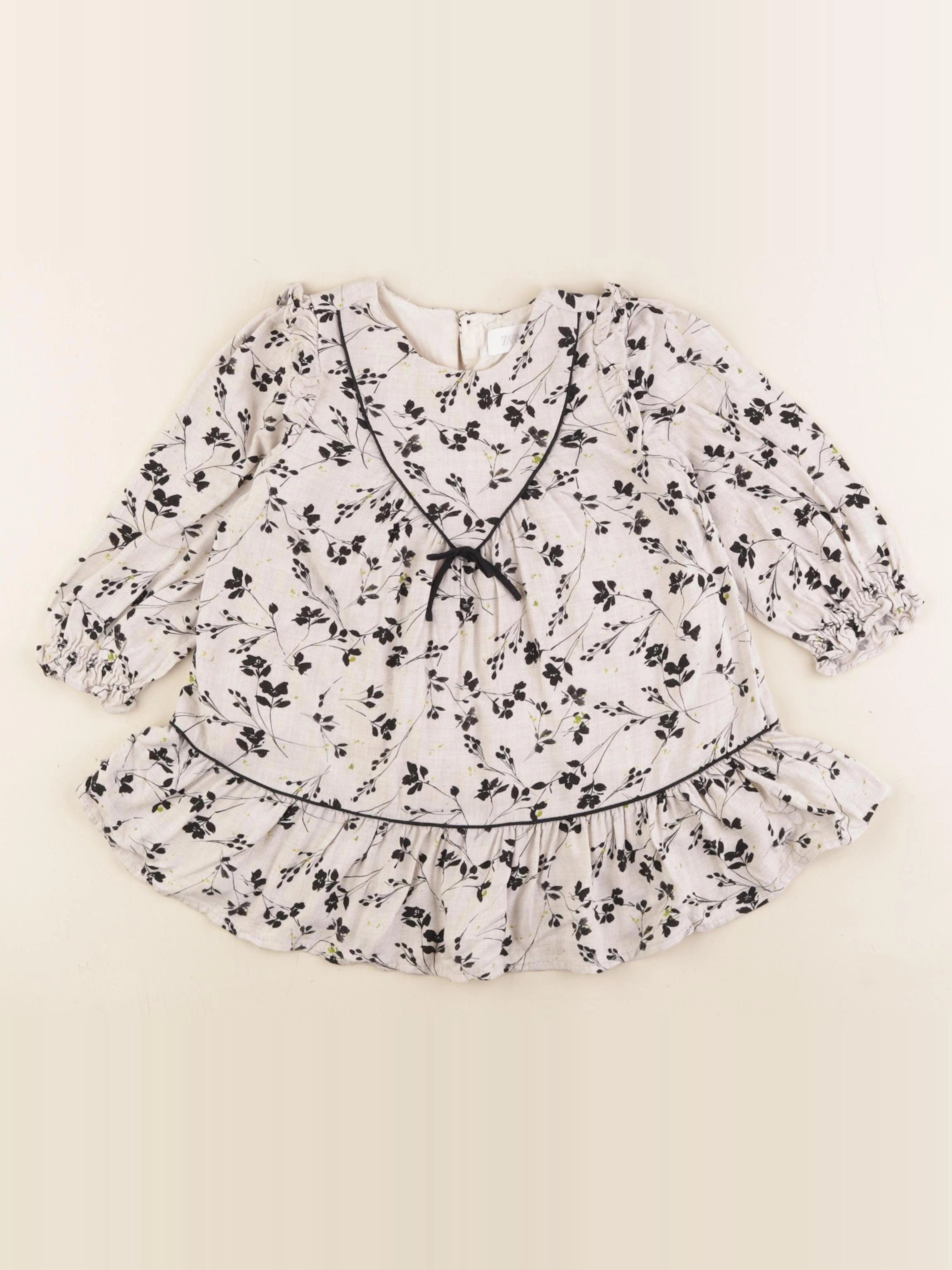 Zara - robe beige - 12/18 mois