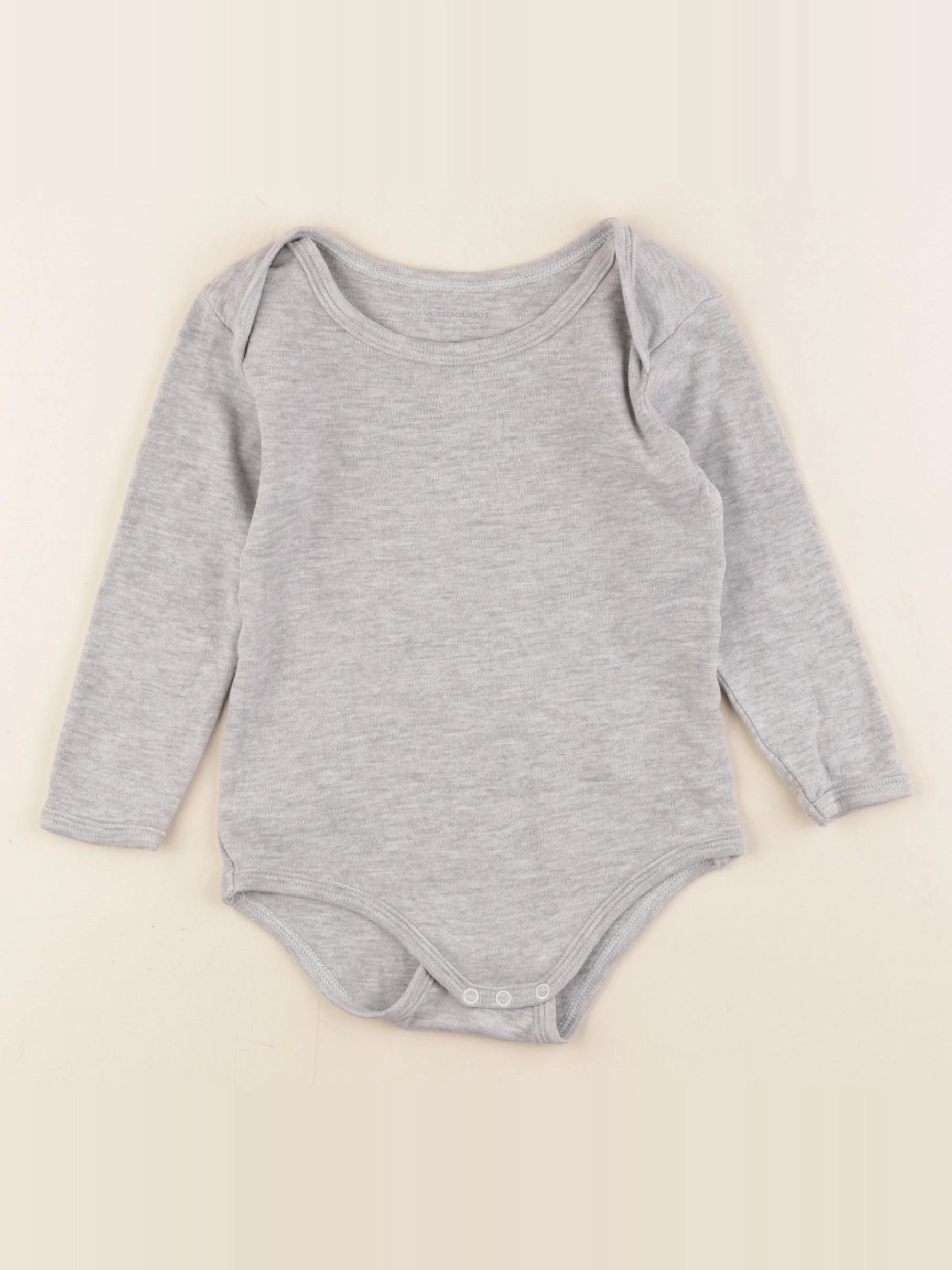 Vertbaudet - body gris - 24 mois