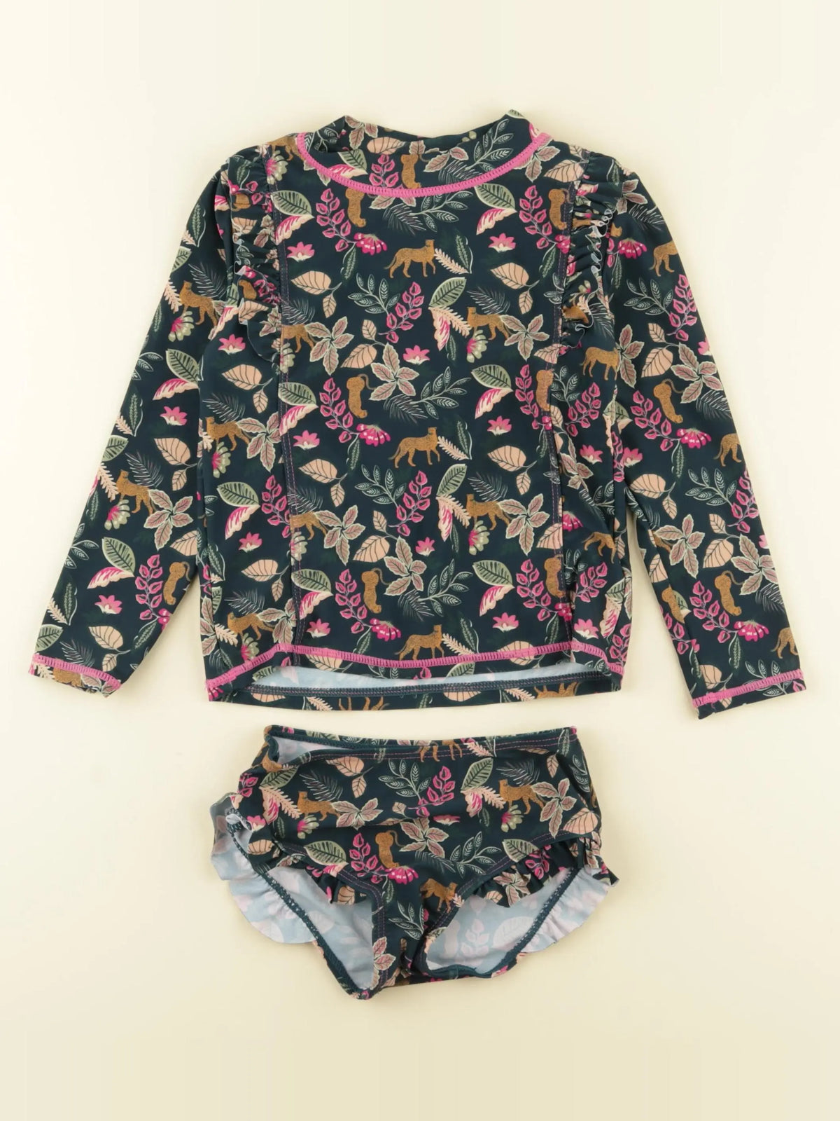 Vertbaudet - ensemble de bain vert - 4 ans