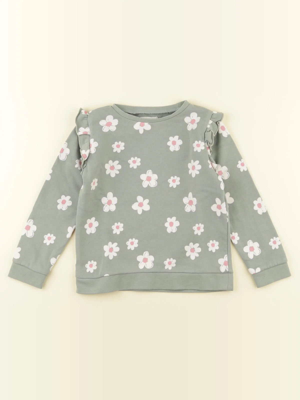 Vertbaudet - sweat vert - 4 ans