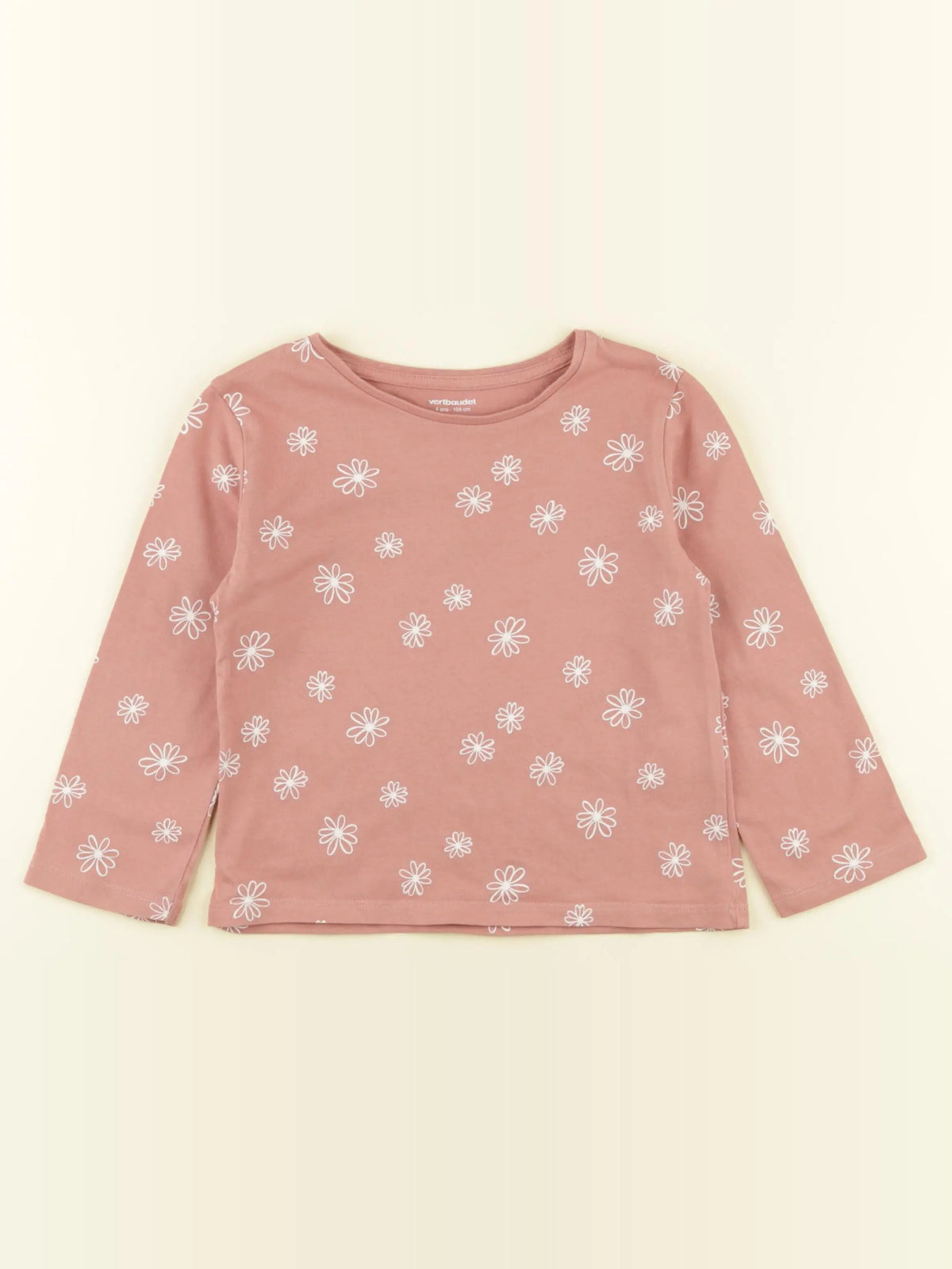 Vertbaudet - tee-shirt rose - 4 ans