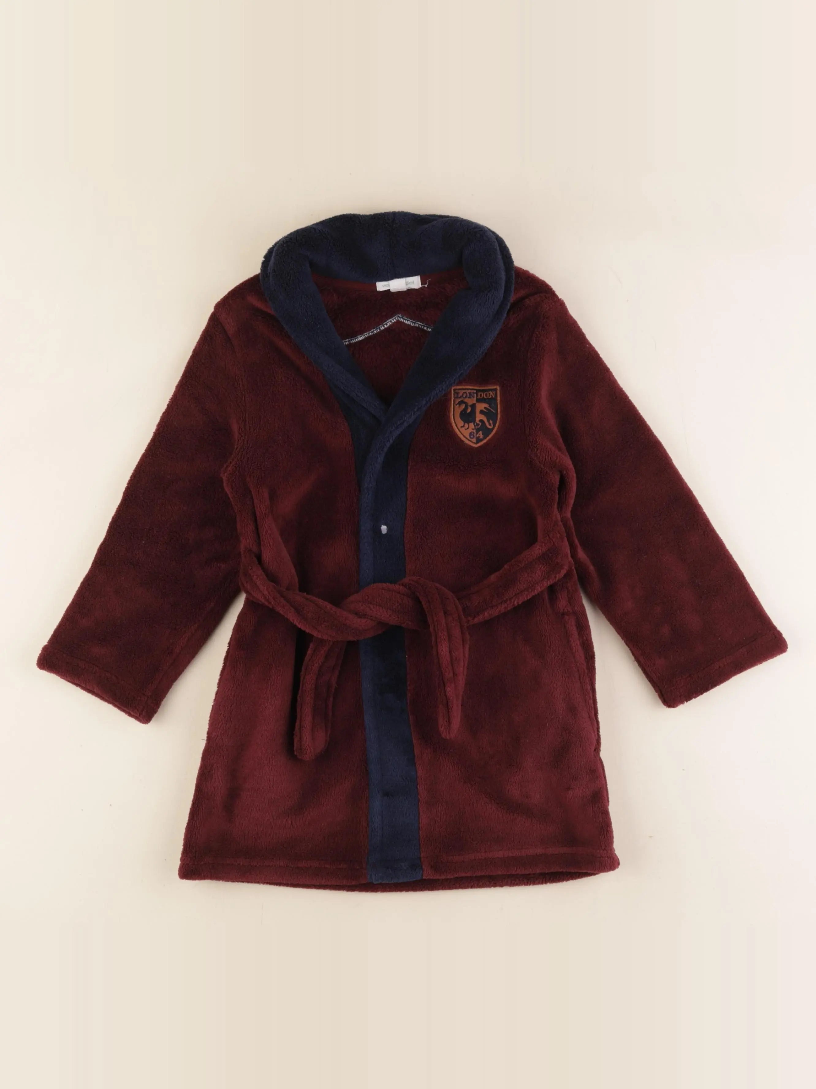 Vertbaudet - robe de chambre rouge - 4 ans