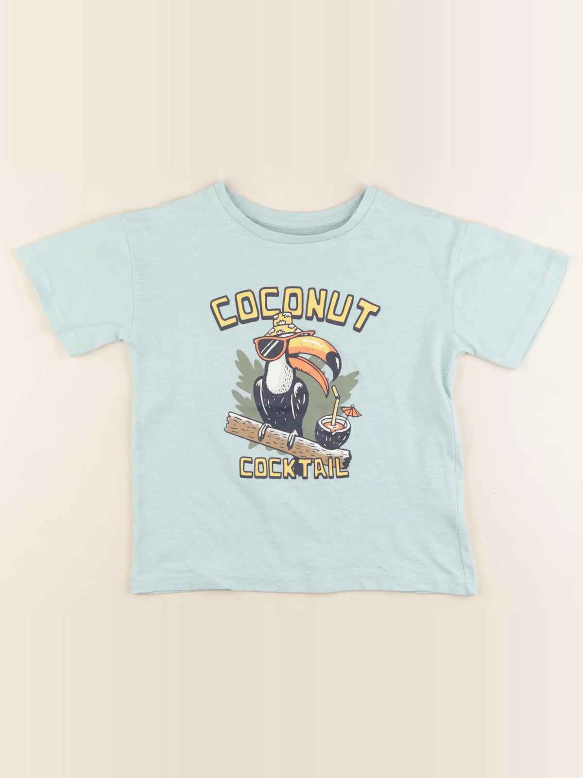 Vertbaudet - tee-shirt vert - 6 ans