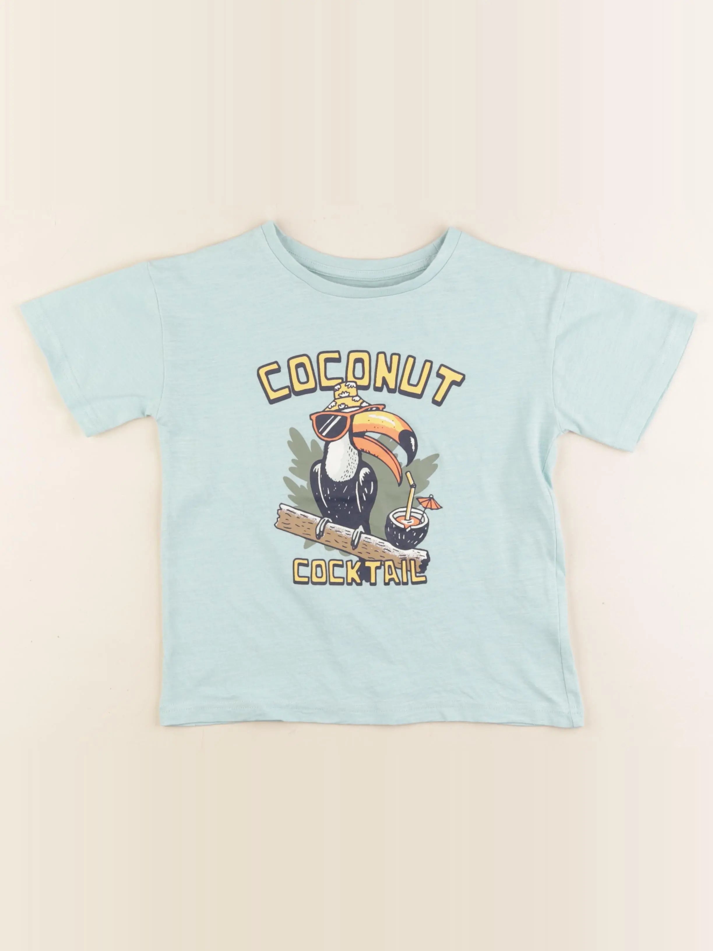 Vertbaudet - tee-shirt vert - 6 ans