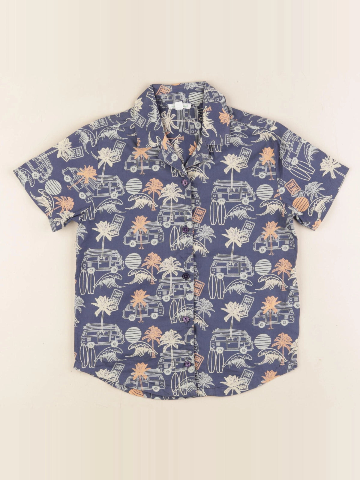 Vertbaudet - chemise bleu - 6 ans