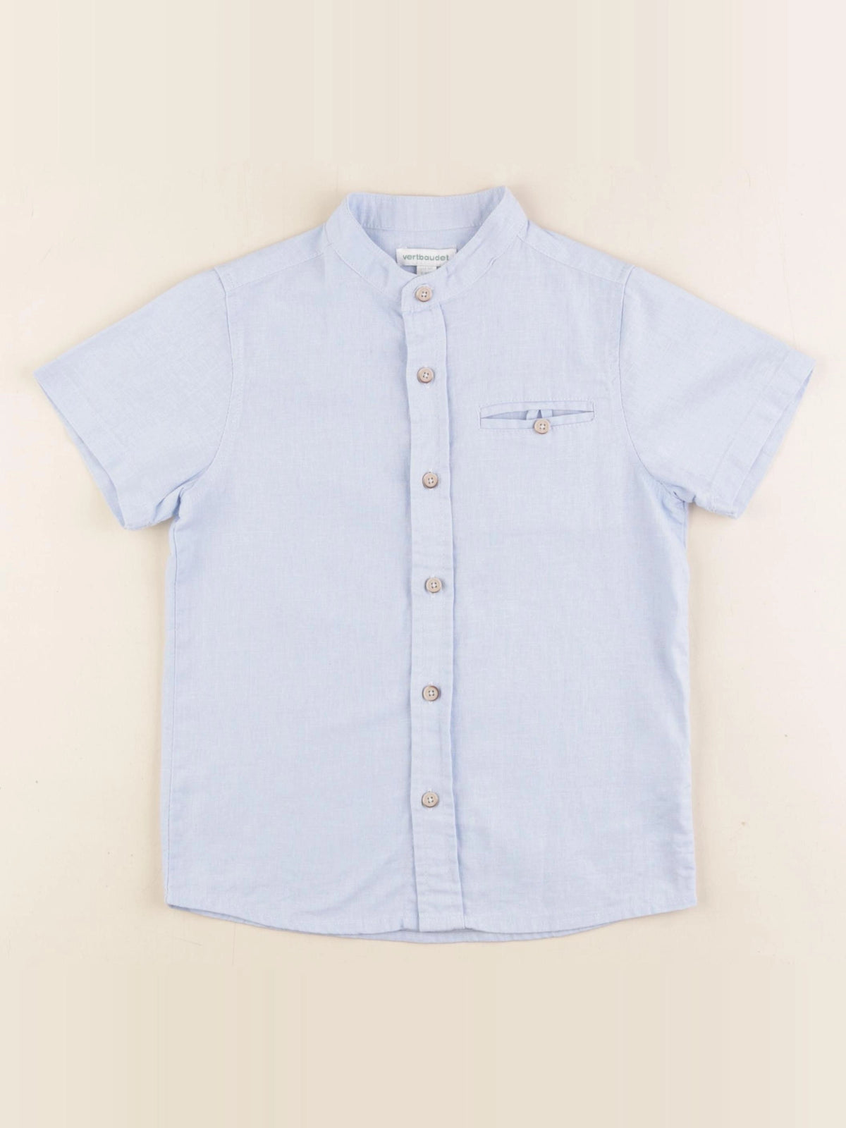 Vertbaudet - chemise bleu - 6 ans