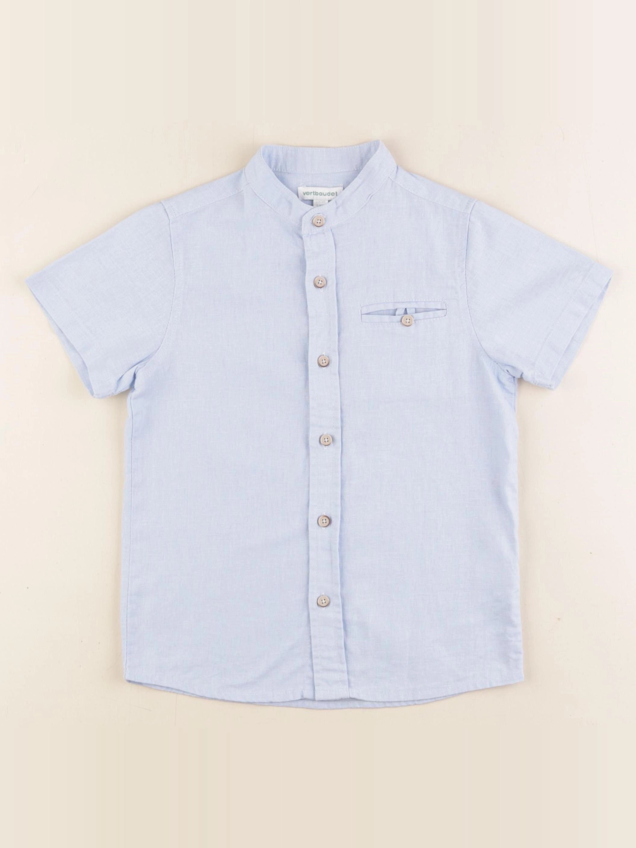 Vertbaudet - chemise bleu - 6 ans
