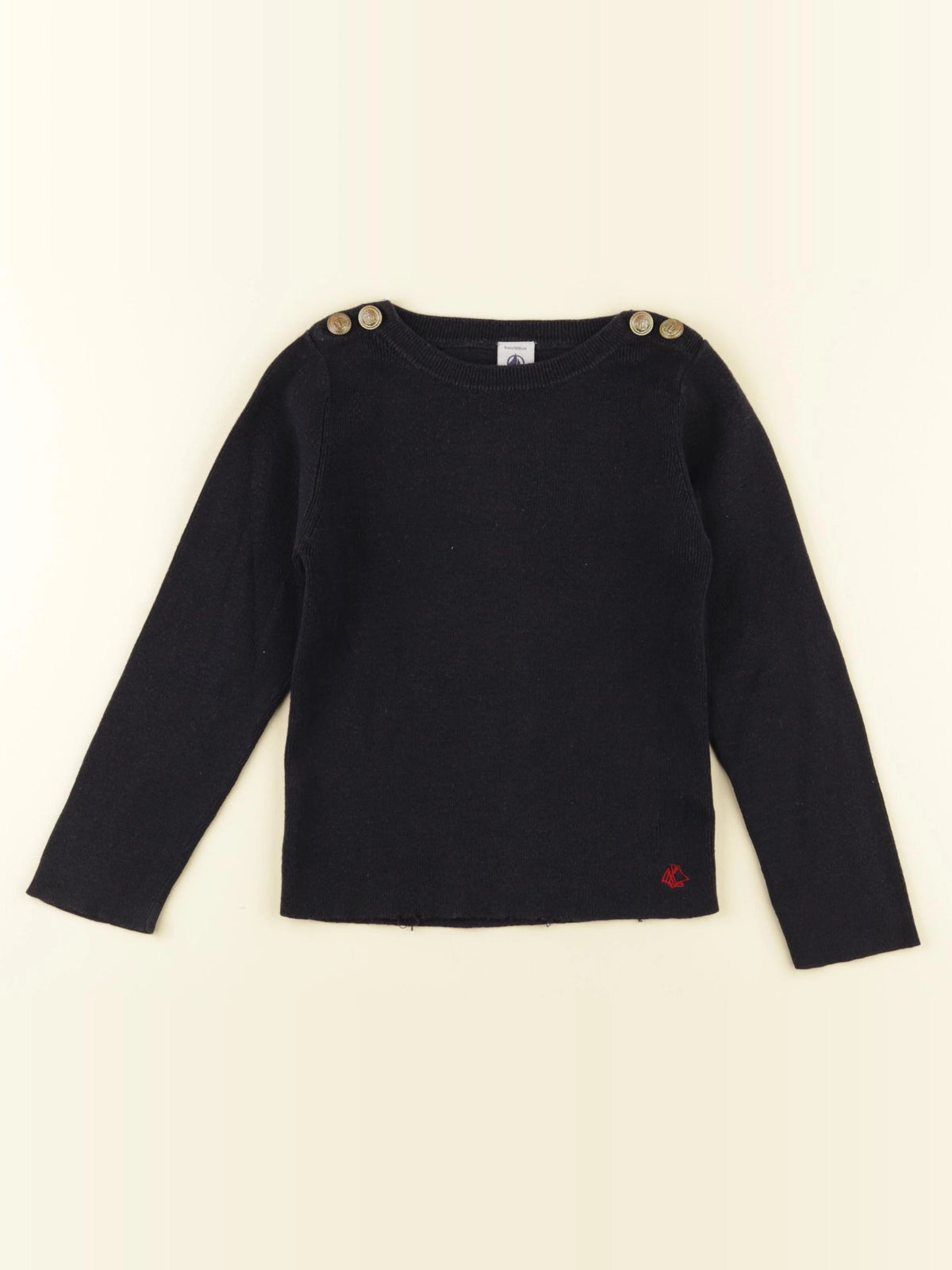 Petit Bateau - pull bleu - 5 ans