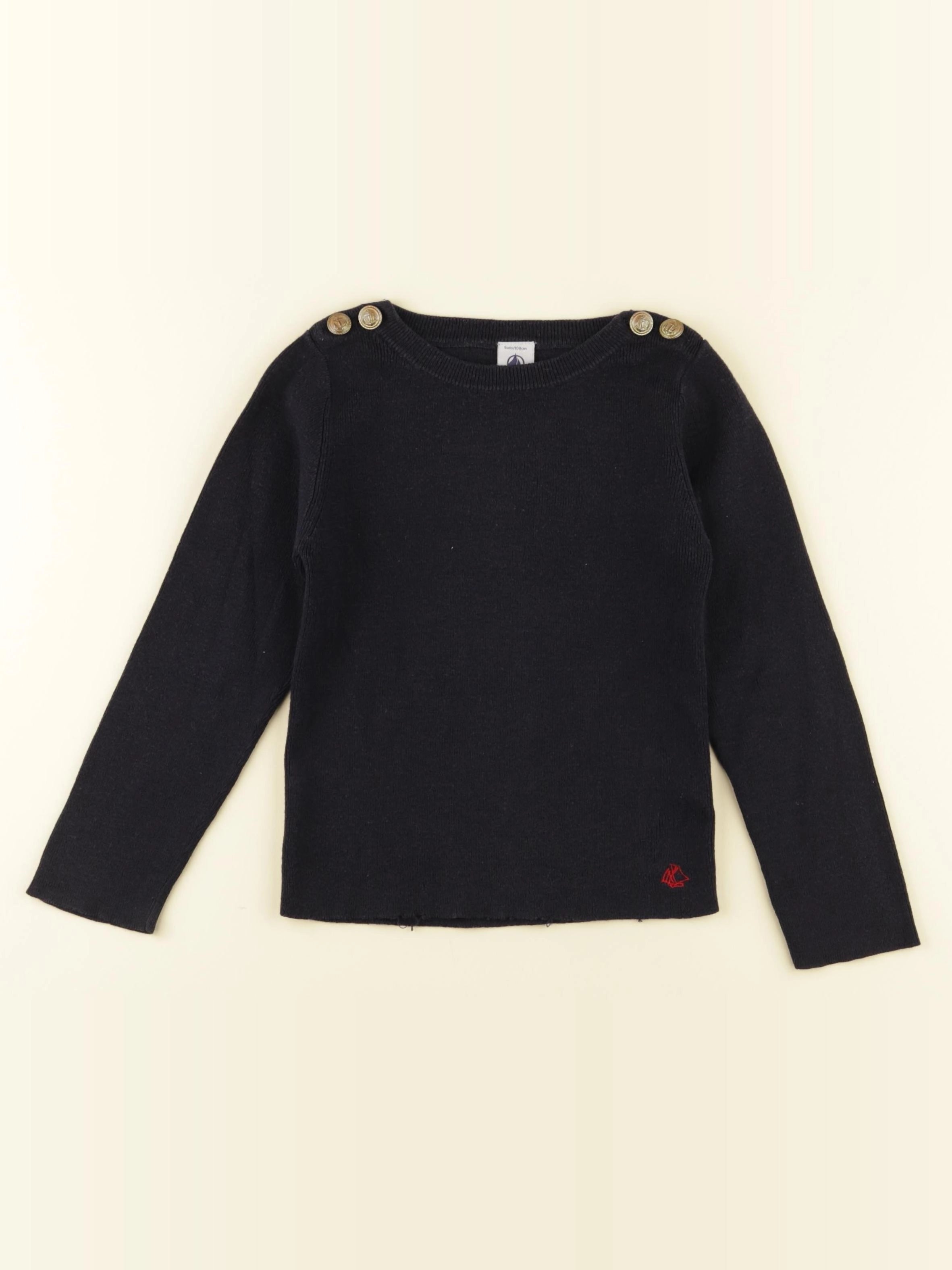 Petit Bateau - pull bleu - 5 ans