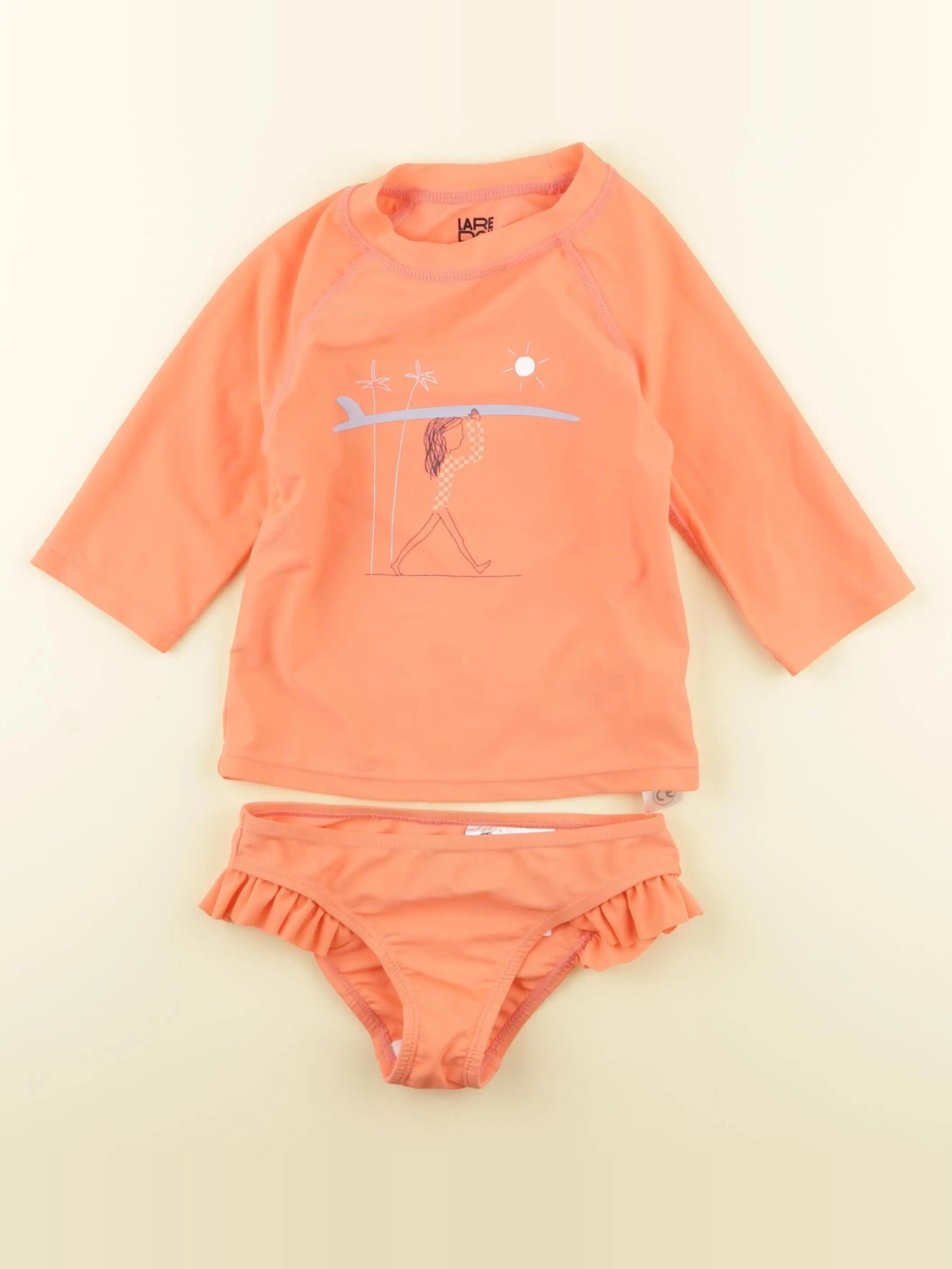 La Redoute - maillot de bain orange - 5 ans