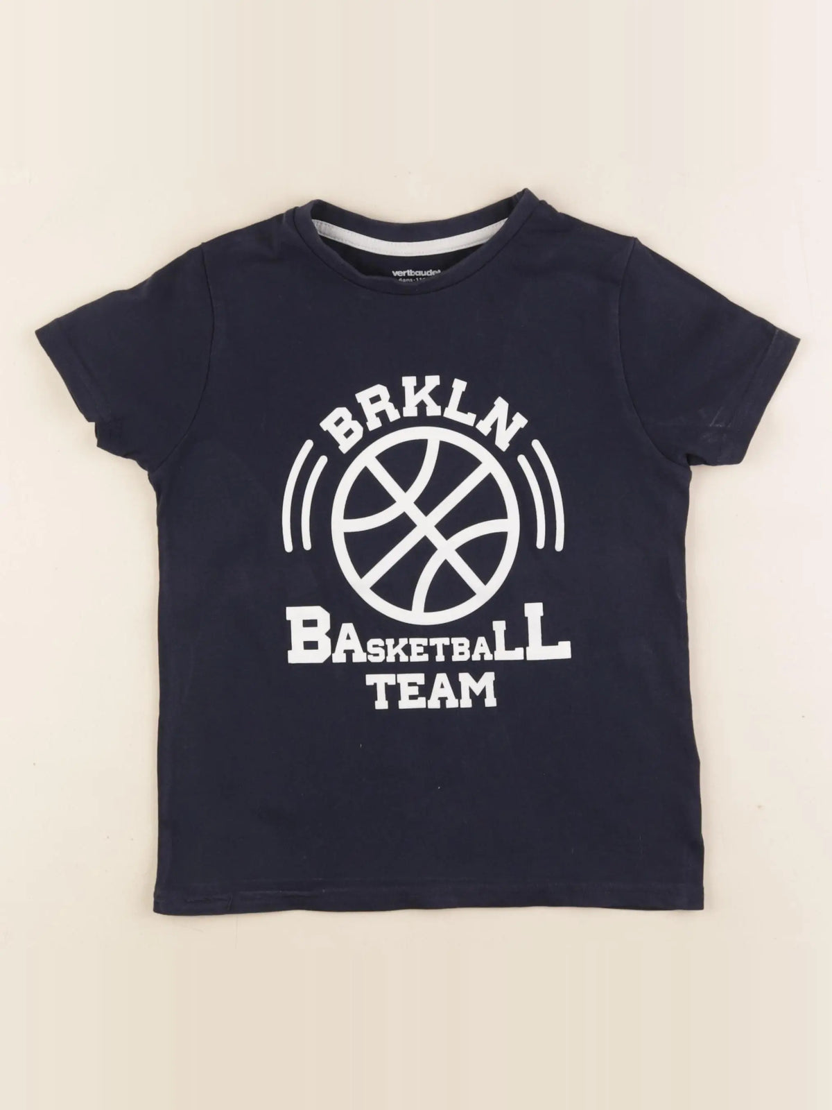 Vertbaudet - tee-shirt bleu - 6 ans