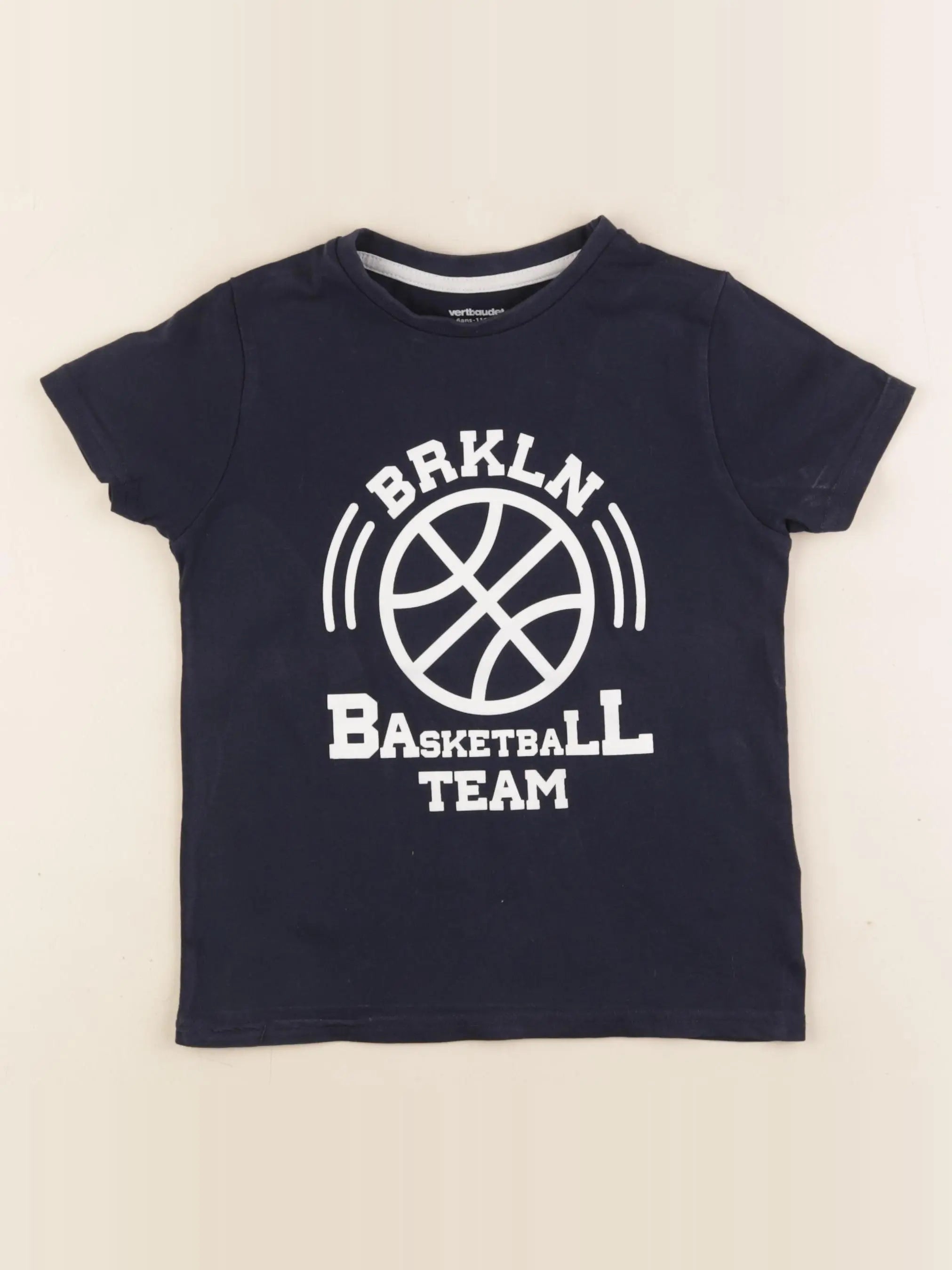 Vertbaudet - tee-shirt bleu - 6 ans