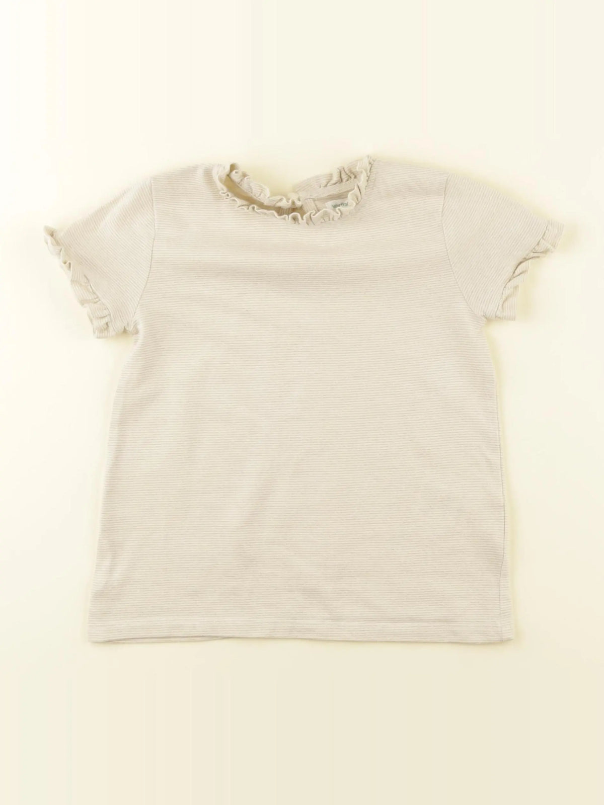 Vertbaudet - tee-shirt beige, or - 4 ans